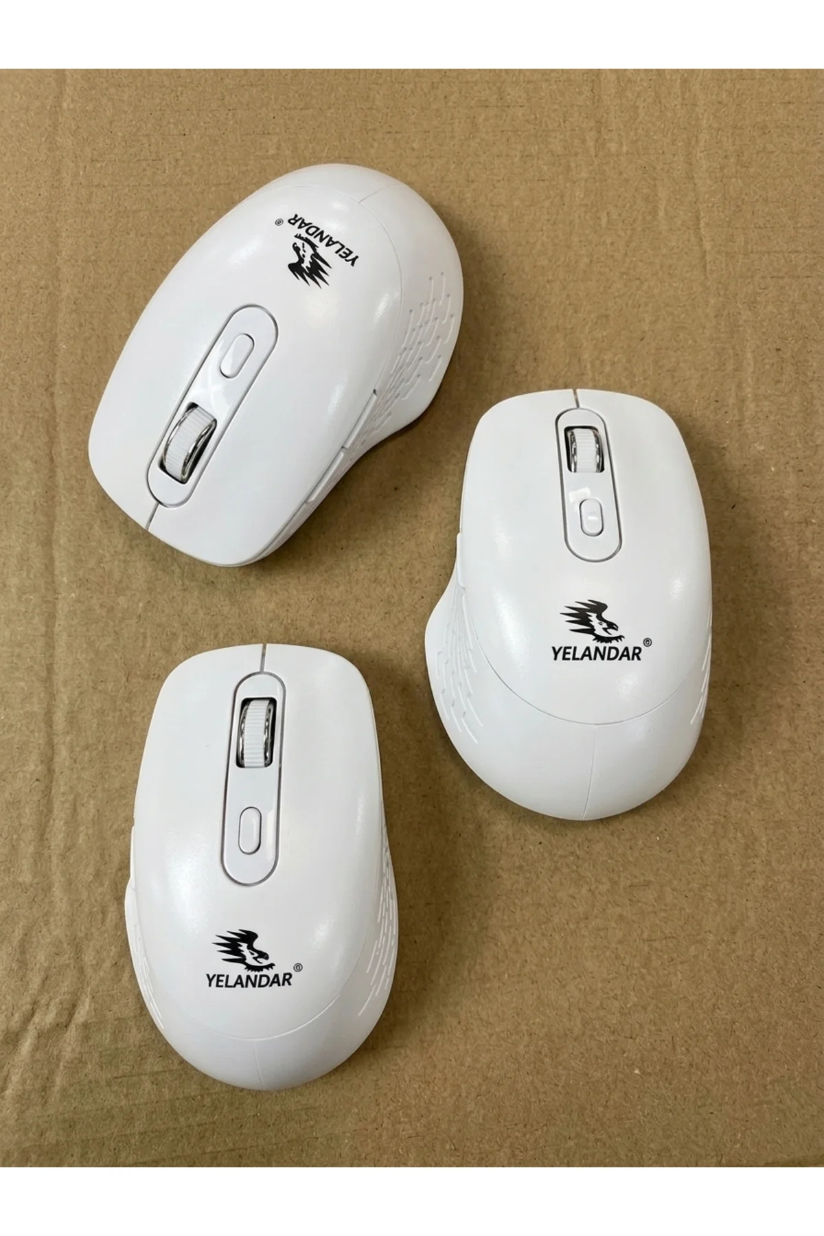 Beyaz Kablosuz, Şarj Edilebilir 5 Tuşlu Bilgisayar Faresi (Q8) - Kablosuz Mouse - Görsel 5
