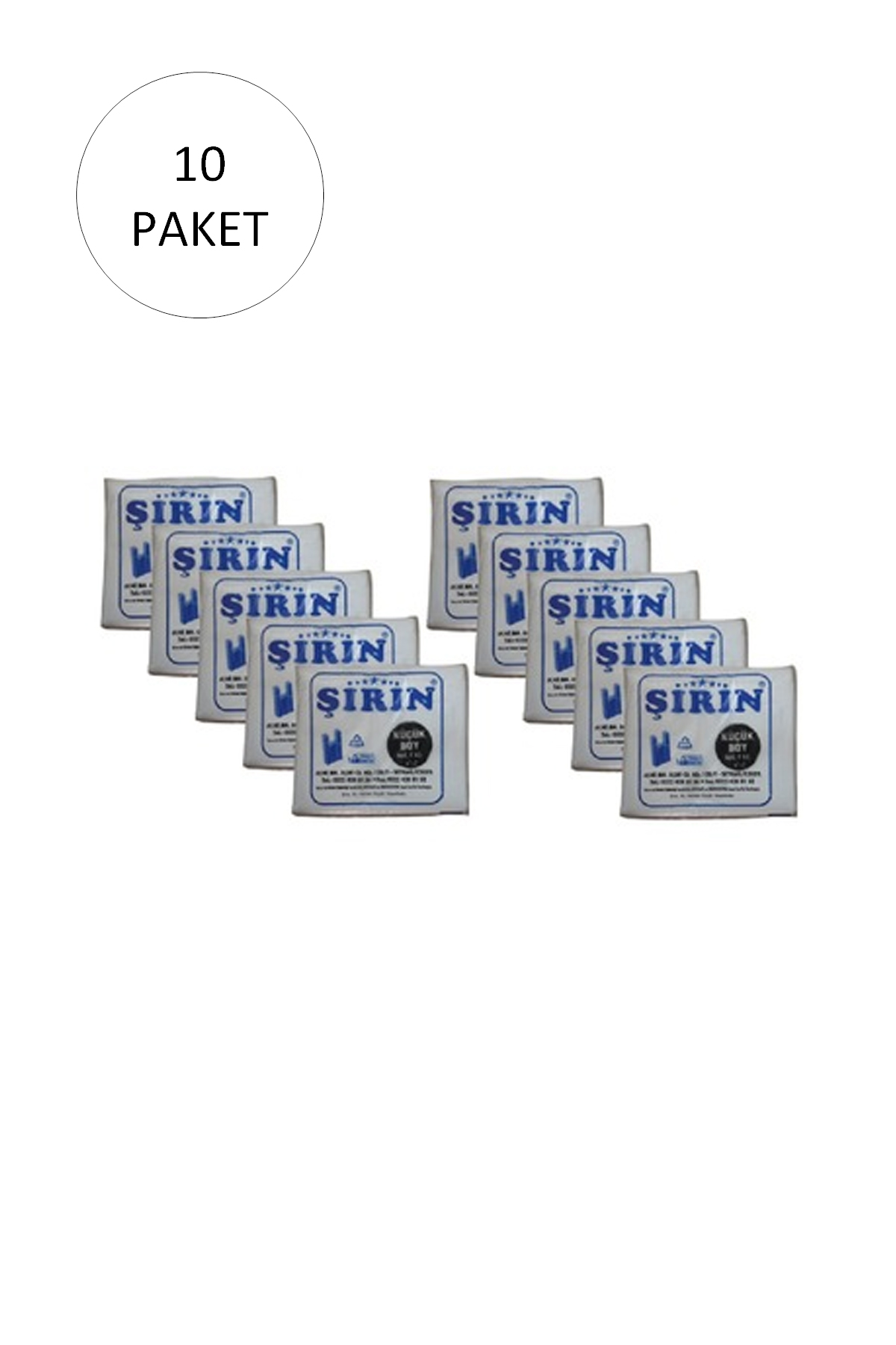 Just Cheap Store Beyaz Kalin Atlet Poşet Küçük Boy 25X45 Cm 1 Kg 10 Paket (Takribe