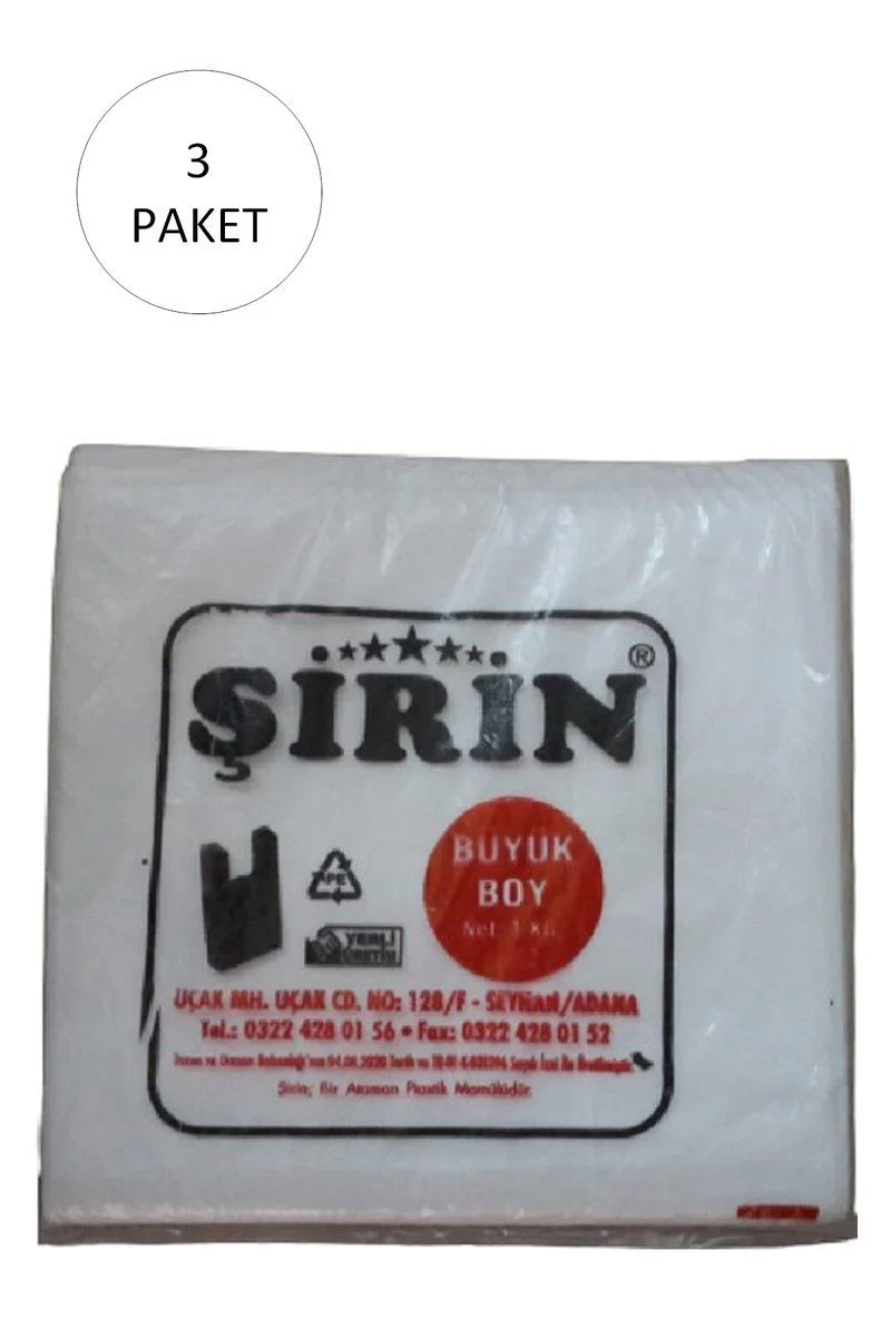 Beyaz Kalın Atlet Poşet Büyük Boy 30x57 Cm – 135 Adet (3 Paket) Fiyatı, Yorumları ve Özellikleri