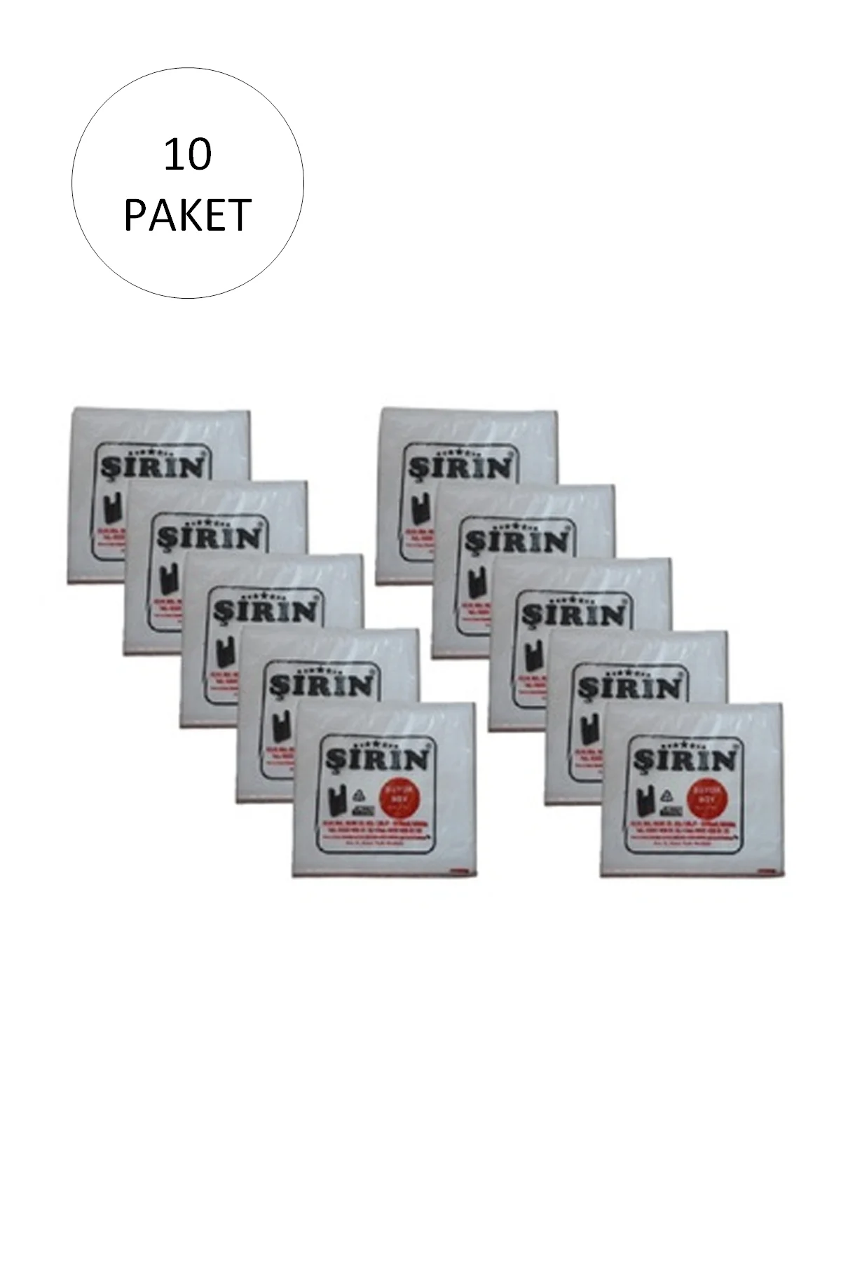 Beyaz Kalın Atlet Poşet Büyük Boy 30x57 Cm 1 Kg 10 Paket (Takribe