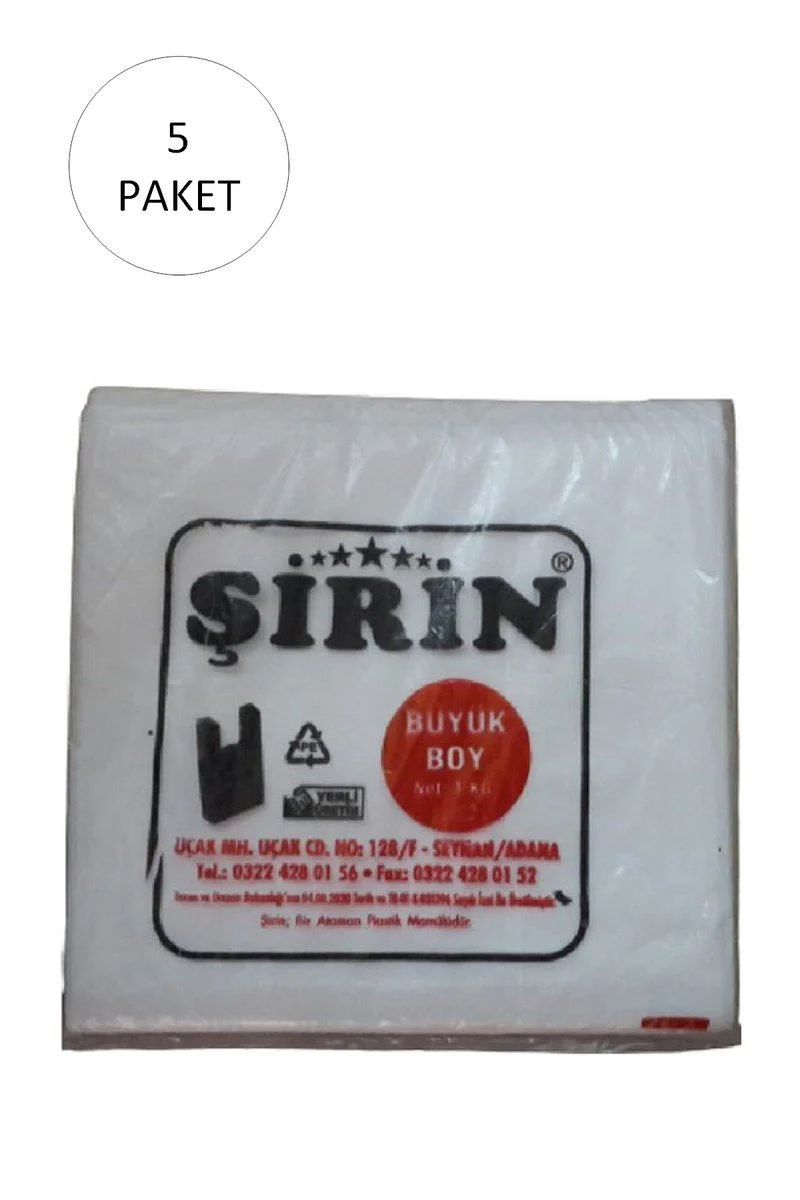 Beyaz Kalın Atlet Poşet Büyük Boy 30x57 Cm - Dayanıklı Hışır Poşet 225 Adet Fiyatı, Yorumları ve Özellikleri