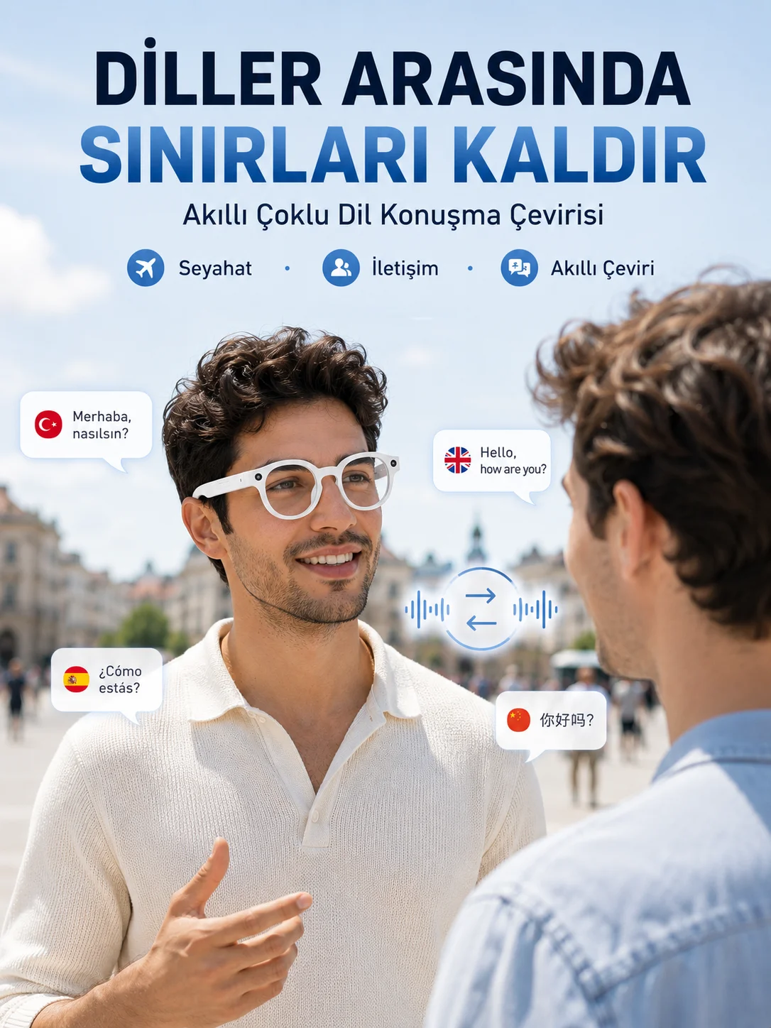 Beyaz Kameralı Akıllı Gözlük Yapay Zeka Görüntü Tanıma Bluetooth Müzik Telefon Görüşme Dokunmatik Kontrollü Fiyatı, Yorumları ve Özellikleri