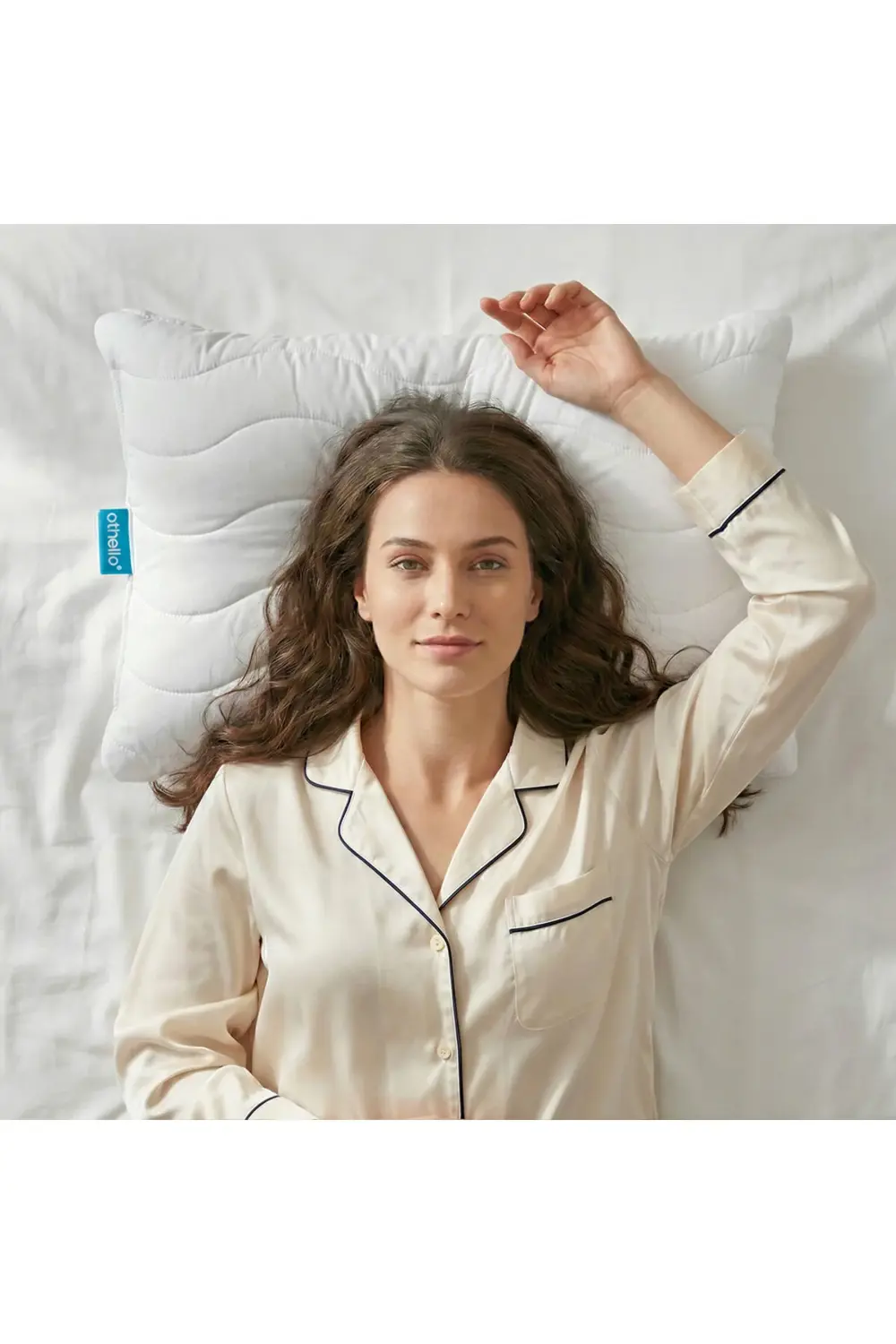 Beyaz Kapitoneli Micra Yastık 50x70 Cm