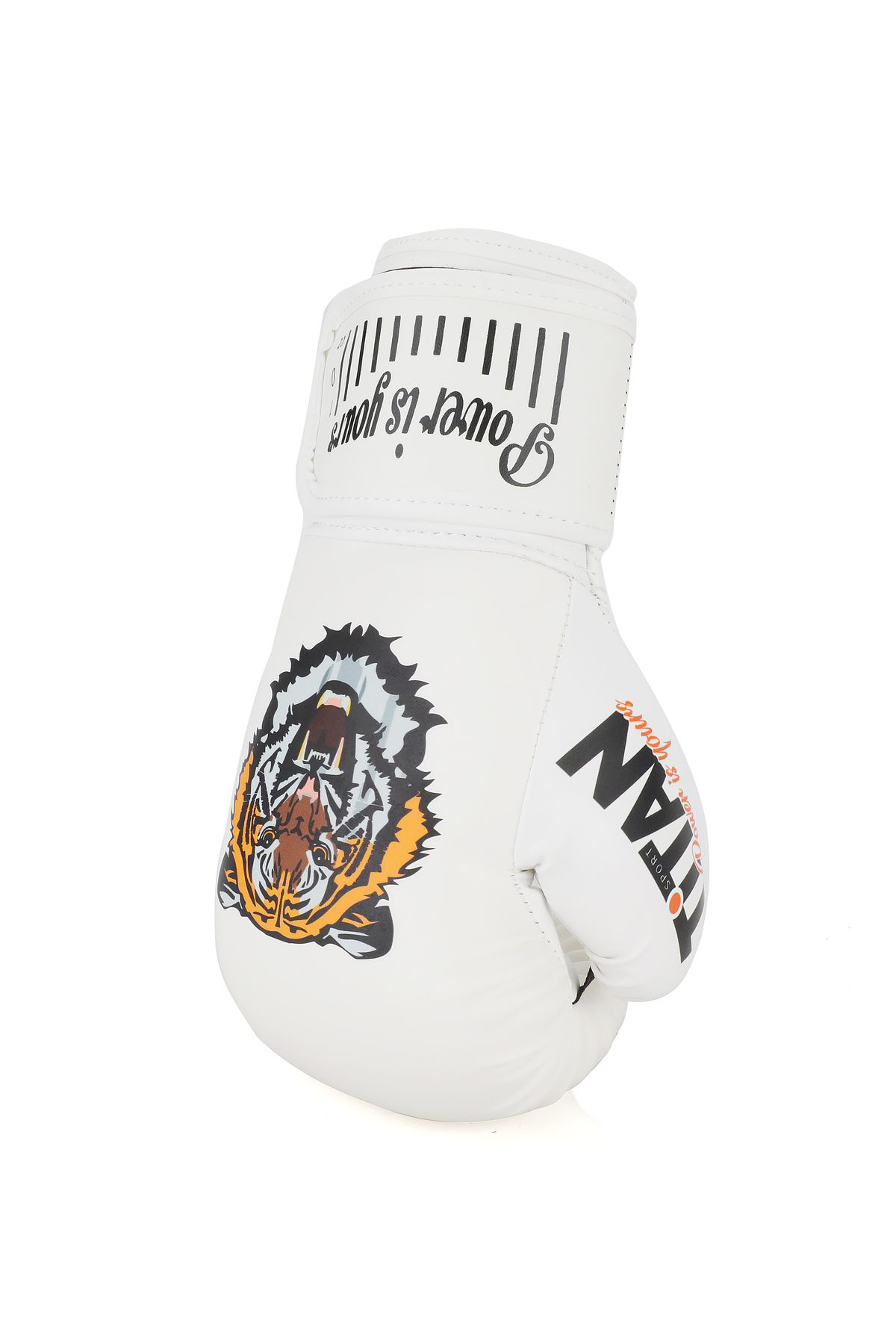 Titan Sport Beyaz Kaplan Desenli Boks Eldiveni