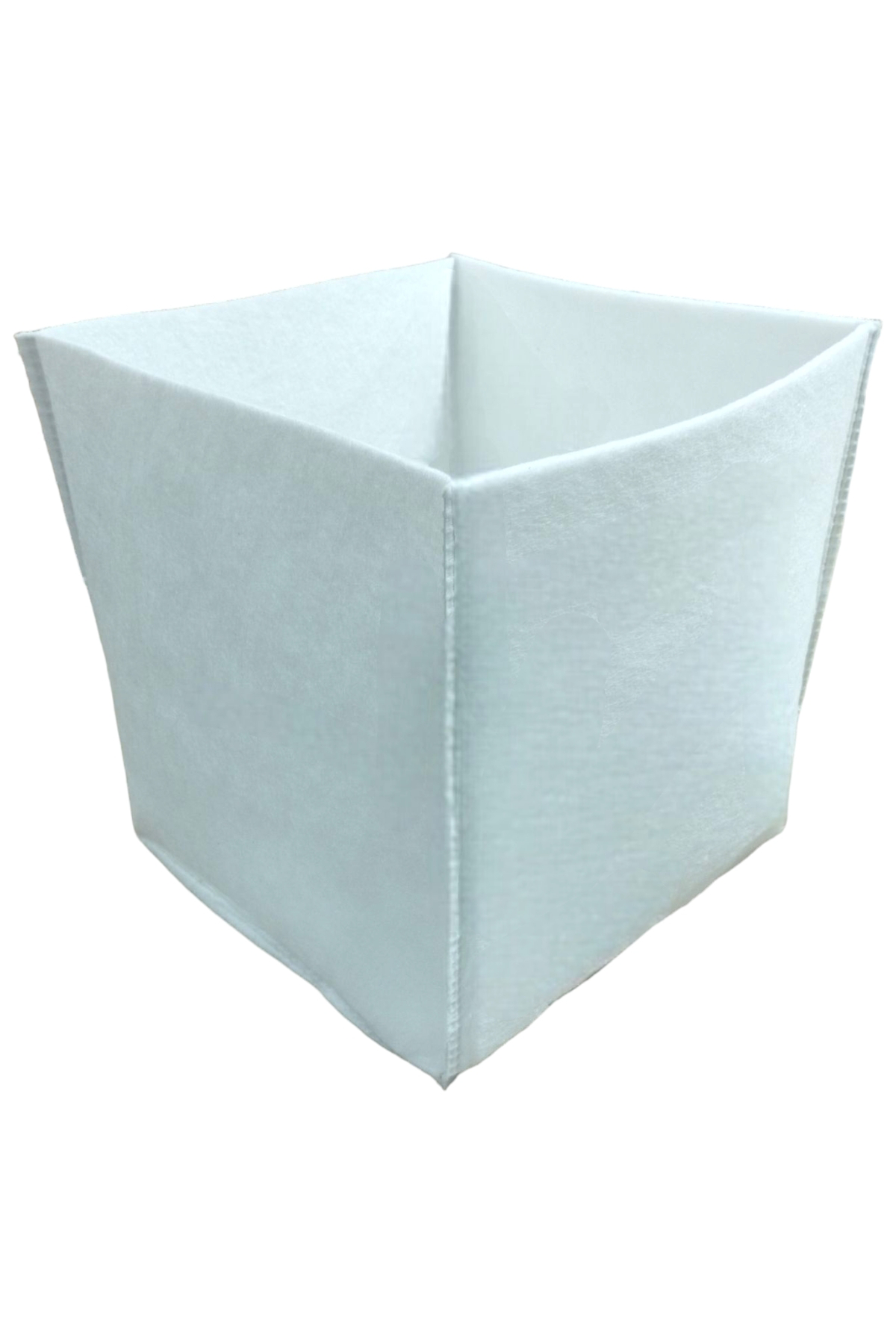 Beyaz Keçe Kutu Çok Amaçlı Organizer Dolap İçi Düzenleyici 30x30x