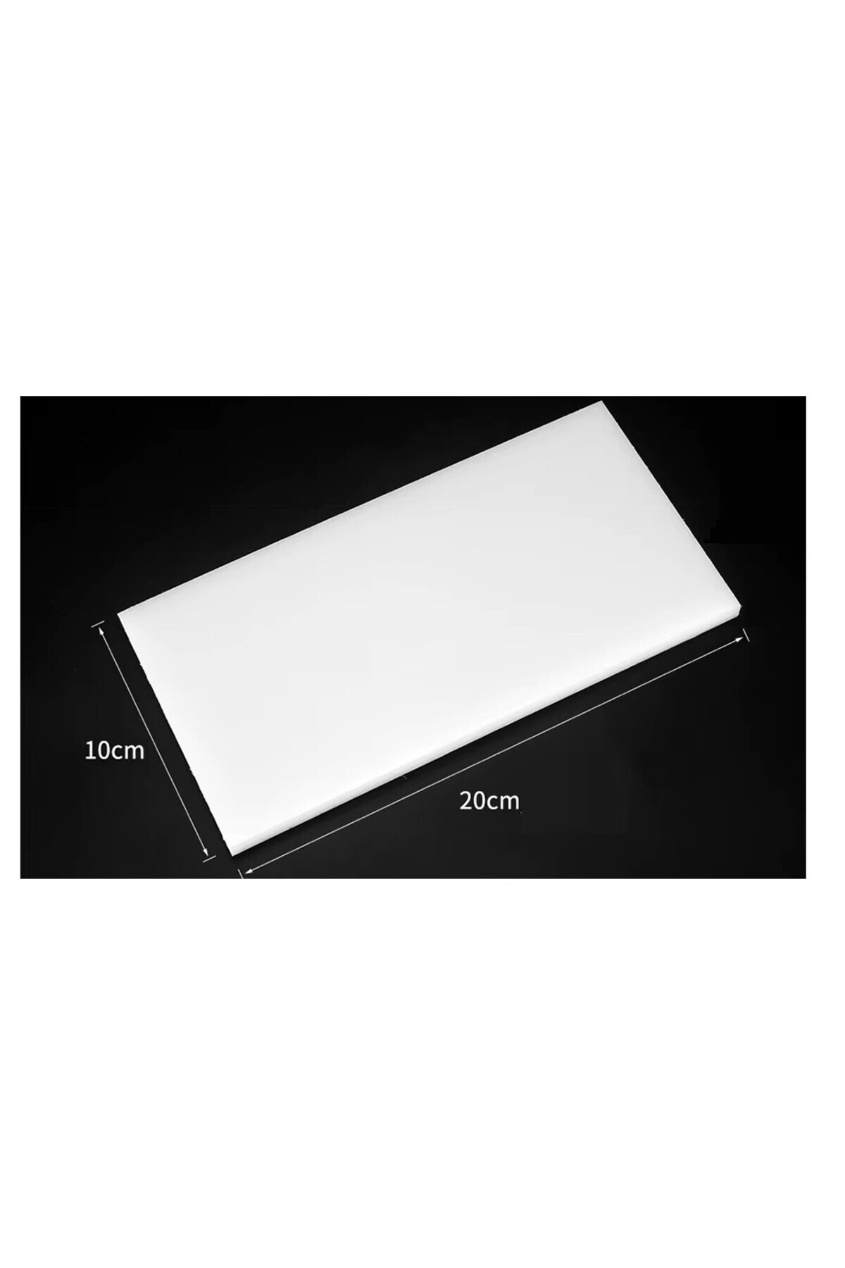 Tuhafiyecimiz Beyaz Kesme Tahtası, Polietilen, 20Mm (2Cm Kalınlık) Kesim Takozu