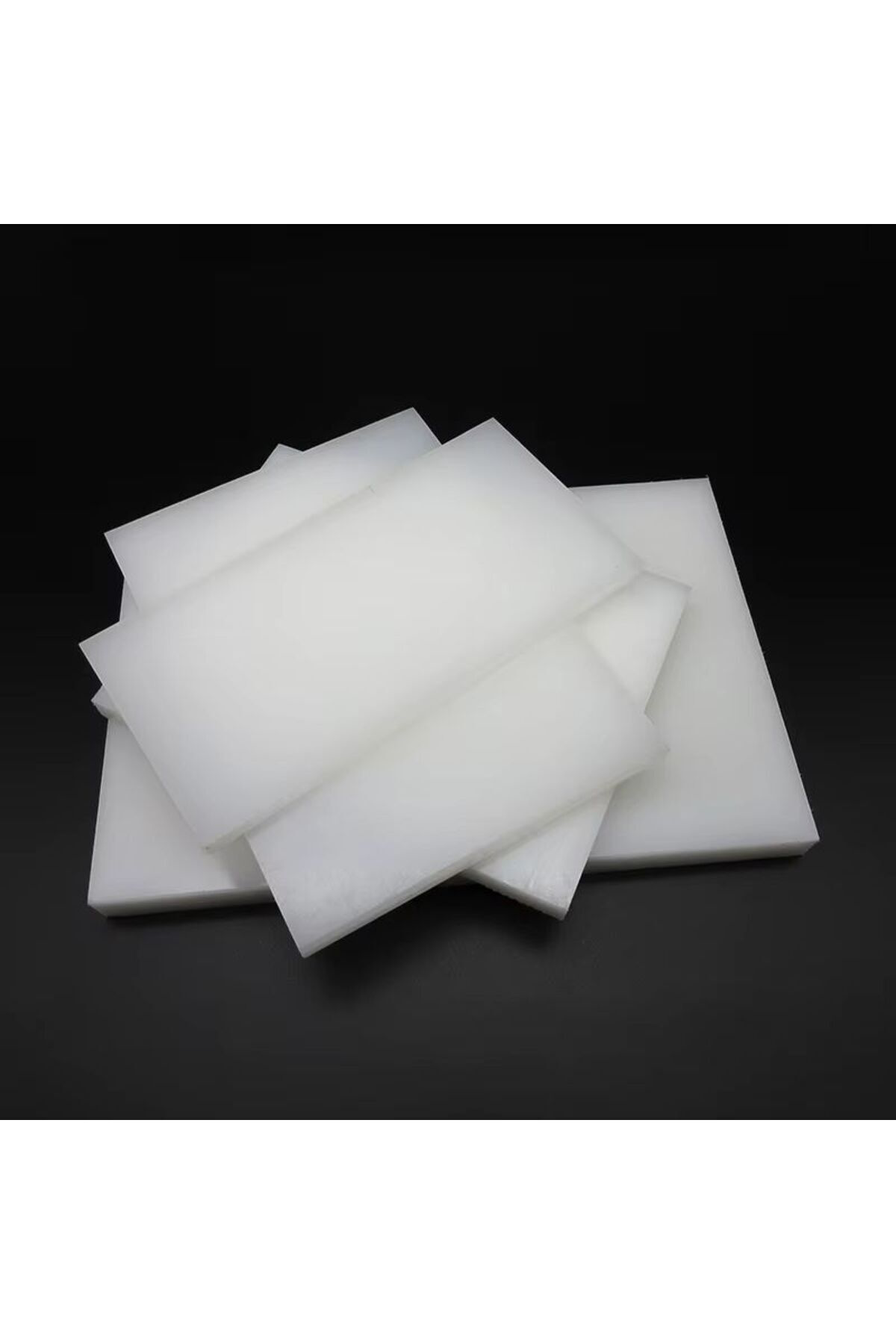 Tuhafiyecimiz Beyaz Kesme Tahtası, Polietilen, 20Mm (2Cm Kalınlık) Kesim Takozu