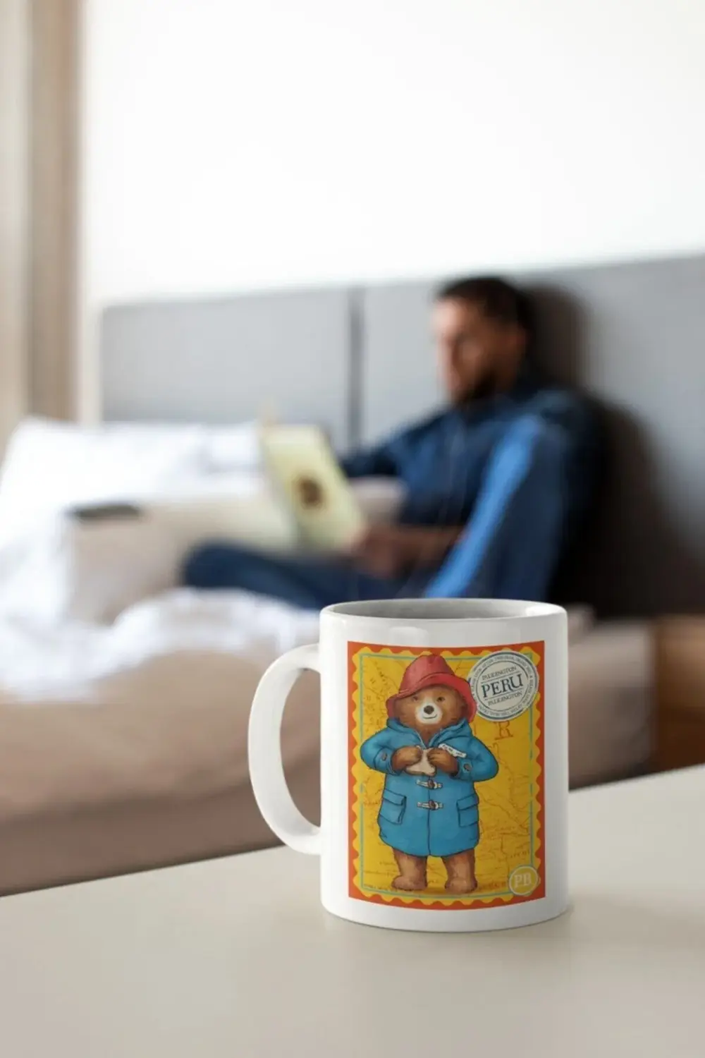 Beyaz Kupa Bardak Paddington Peru Seyahat