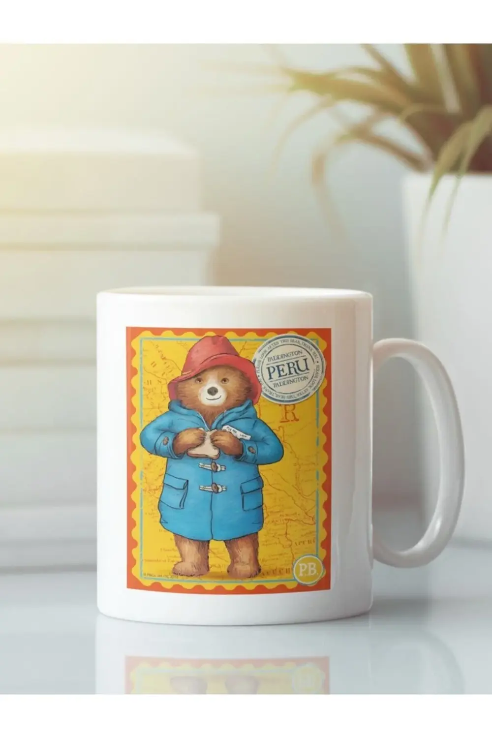 Beyaz Kupa Bardak Paddington Peru Seyahat