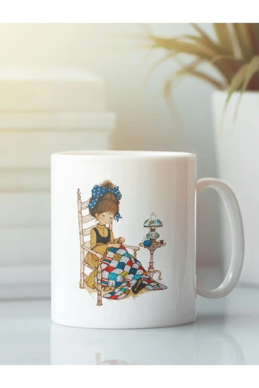 Beyaz Kupa Bardak Vintage