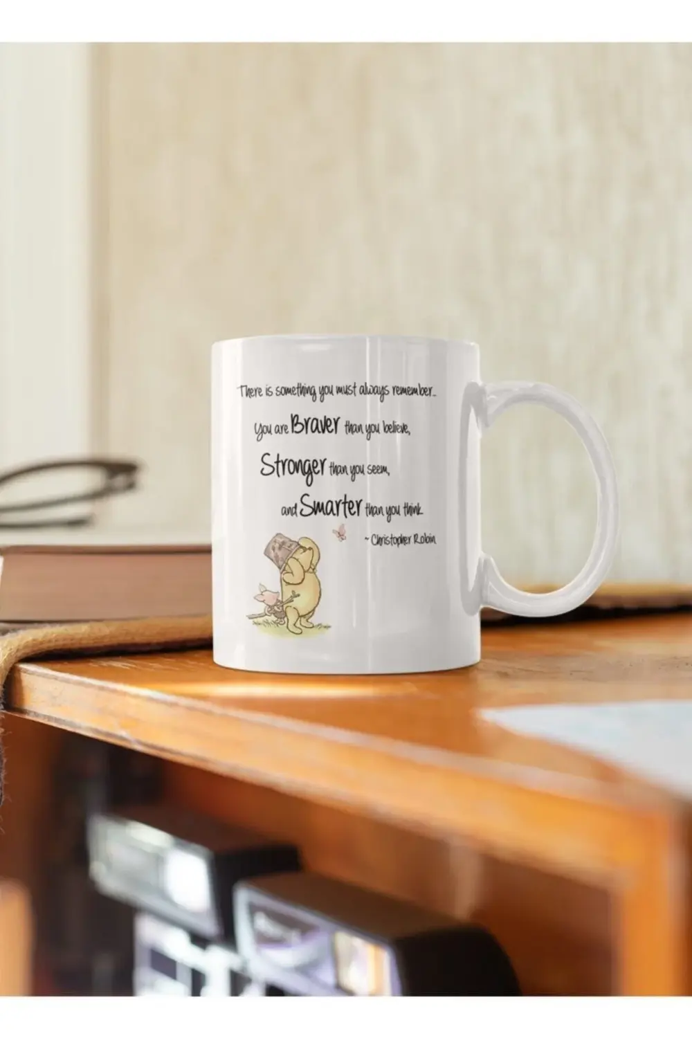 Beyaz Kupa Bardak Winnie The Pooh Arkadaşlık Dostluk Kardeşlik