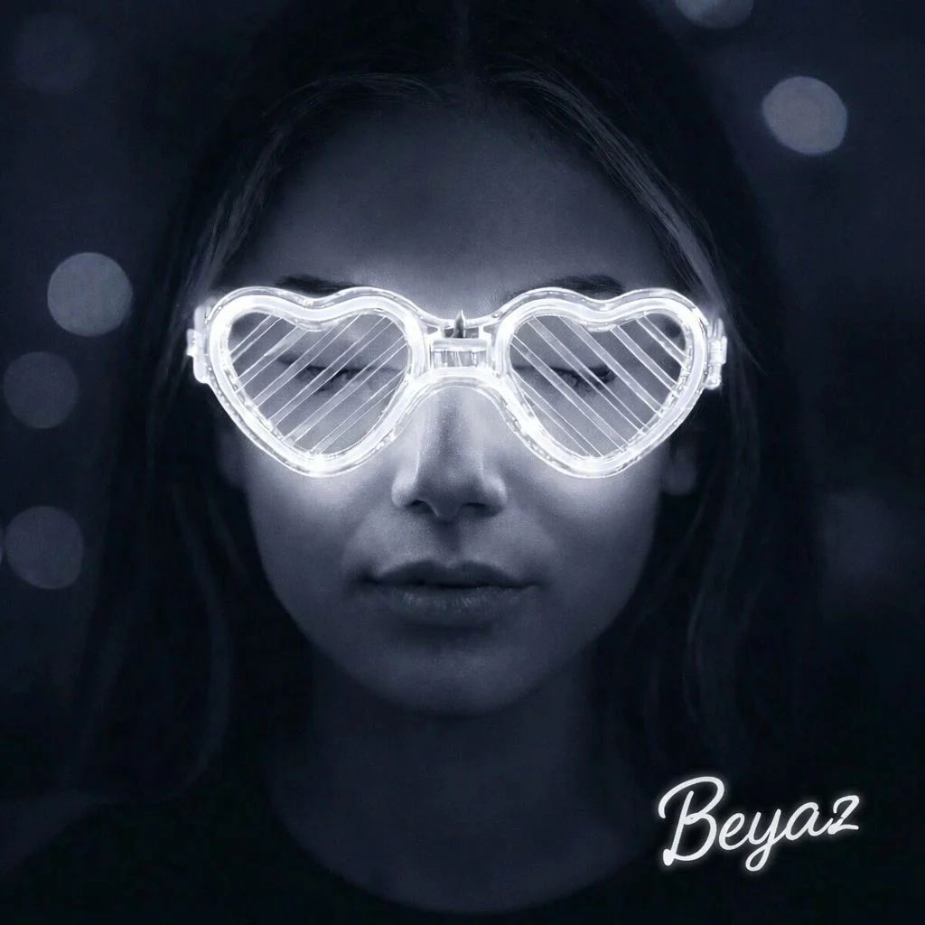 Beyaz Led Işıklı Kalp Gözlük – 3 Modlu Parti Glow Gözlüğü Fiyatı, Yorumları ve Özellikleri