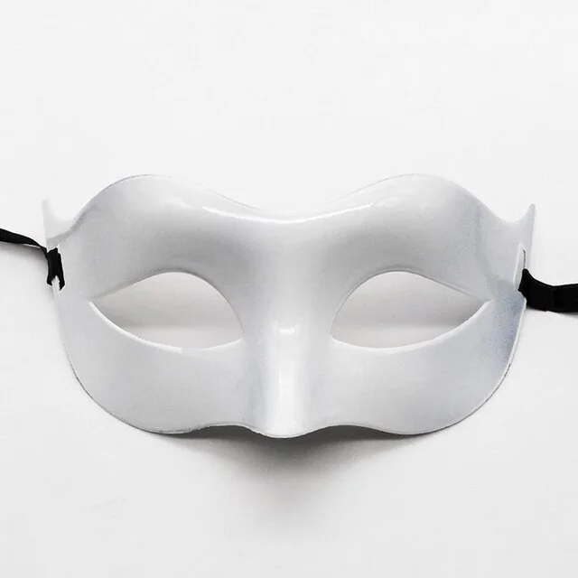 Beyaz Masquerade Balo Maskesi – Venedik Karnaval Partisi İçin Şık Aksesuar