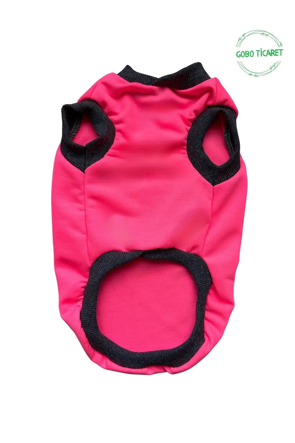 Beyaz Maymun Aksesuarlı Fosforlu Pembe Kedi Köpek Kıyafeti Elbise