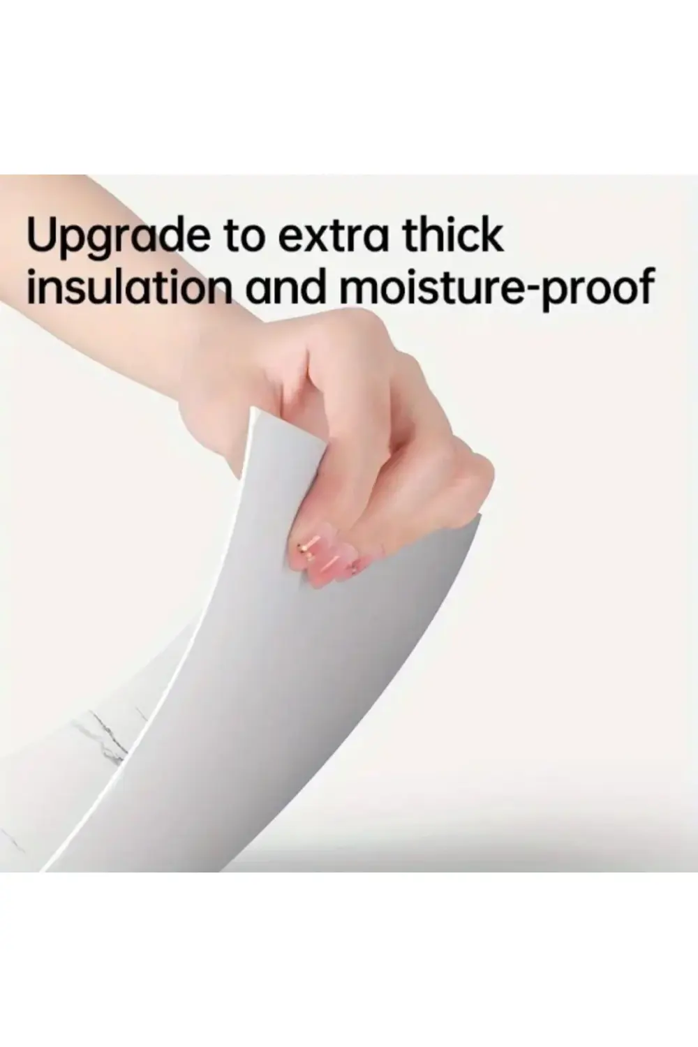 Beyaz Mermer Desenli Alüminyum Plastik Duvar Sticker (30x30)