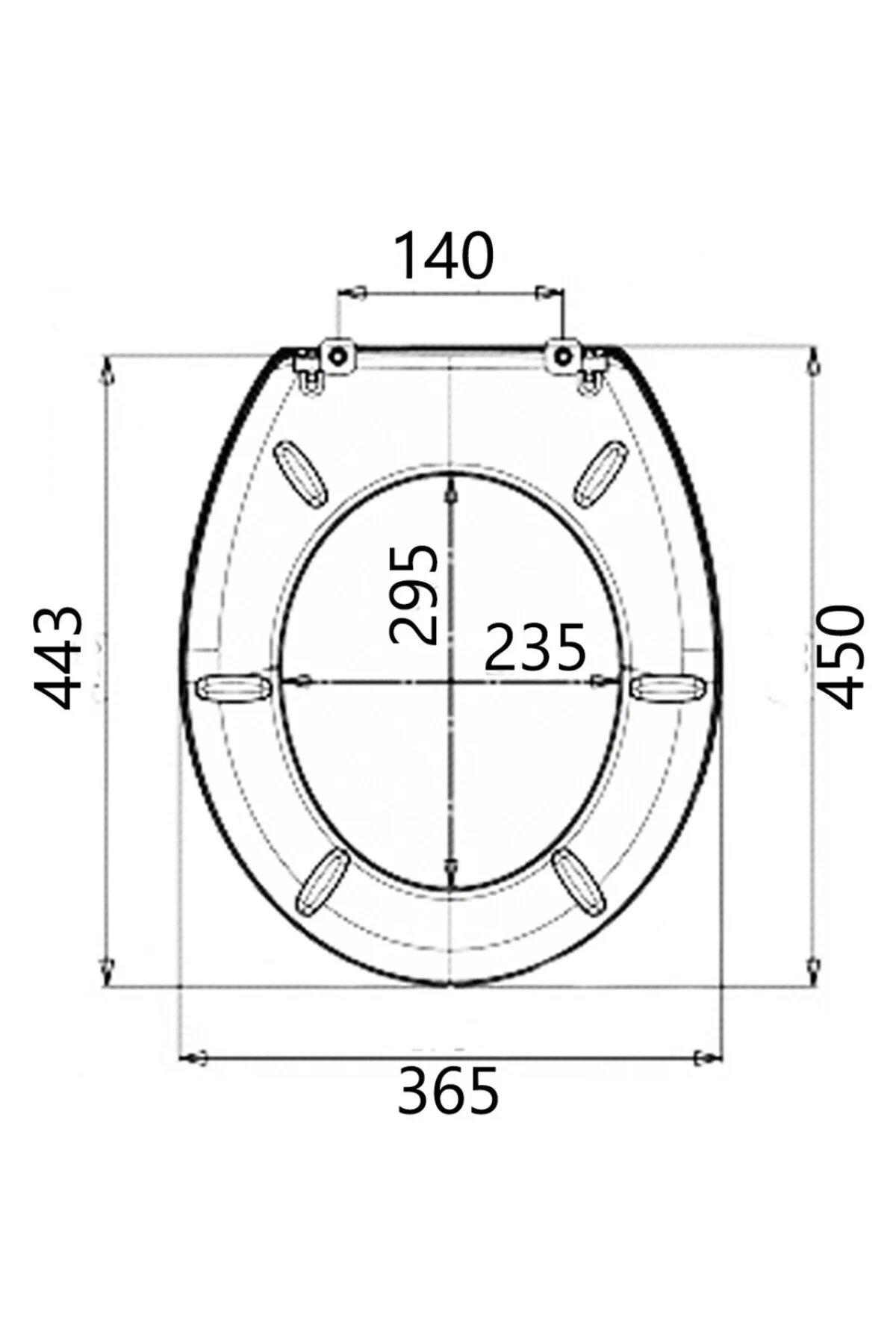 Beyaz Mermer Desenli Klozet Kapağı