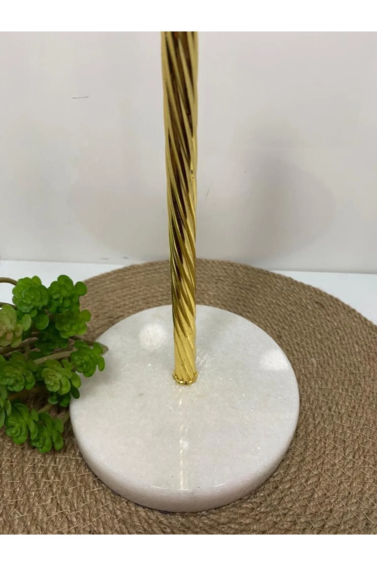 Beyaz Mermer Kağıt Havluluk - Gold