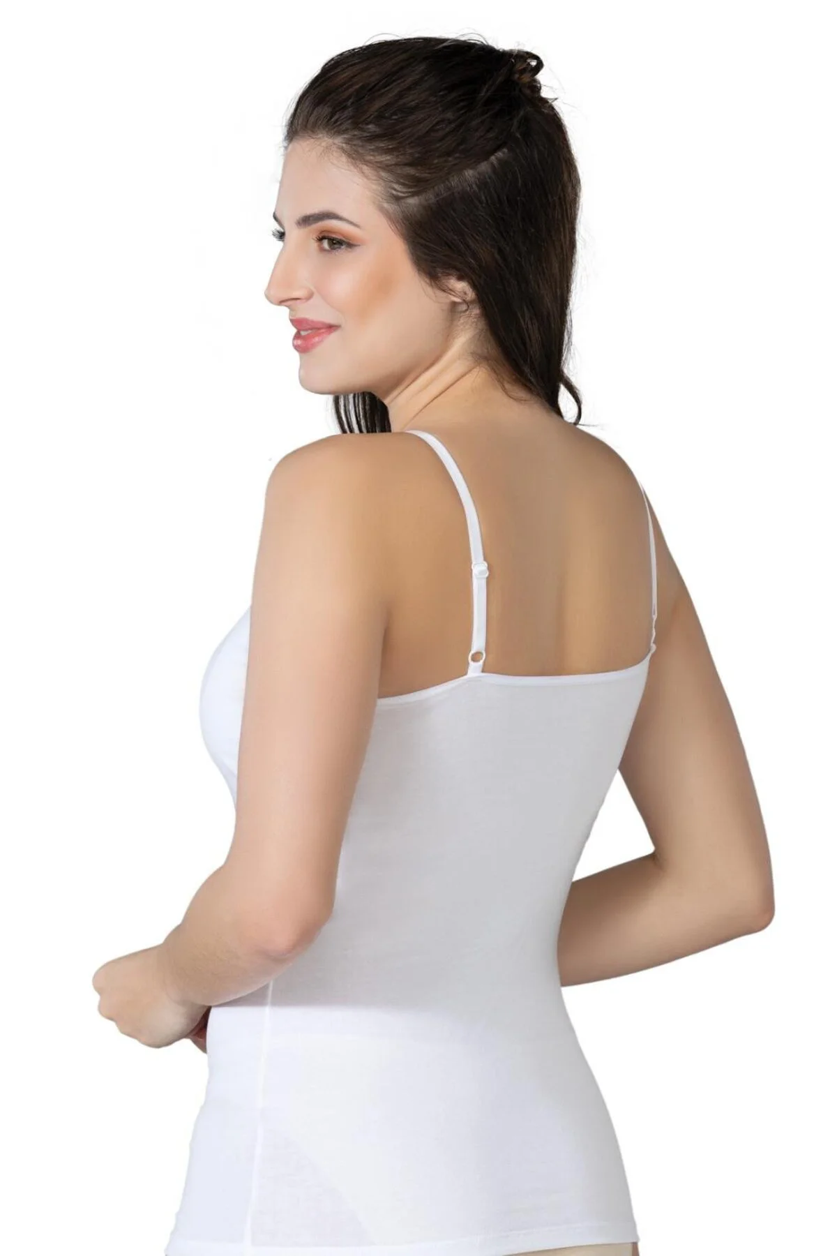 BEYAZ MI 1412 Modal Cotton Kaplı Atlet