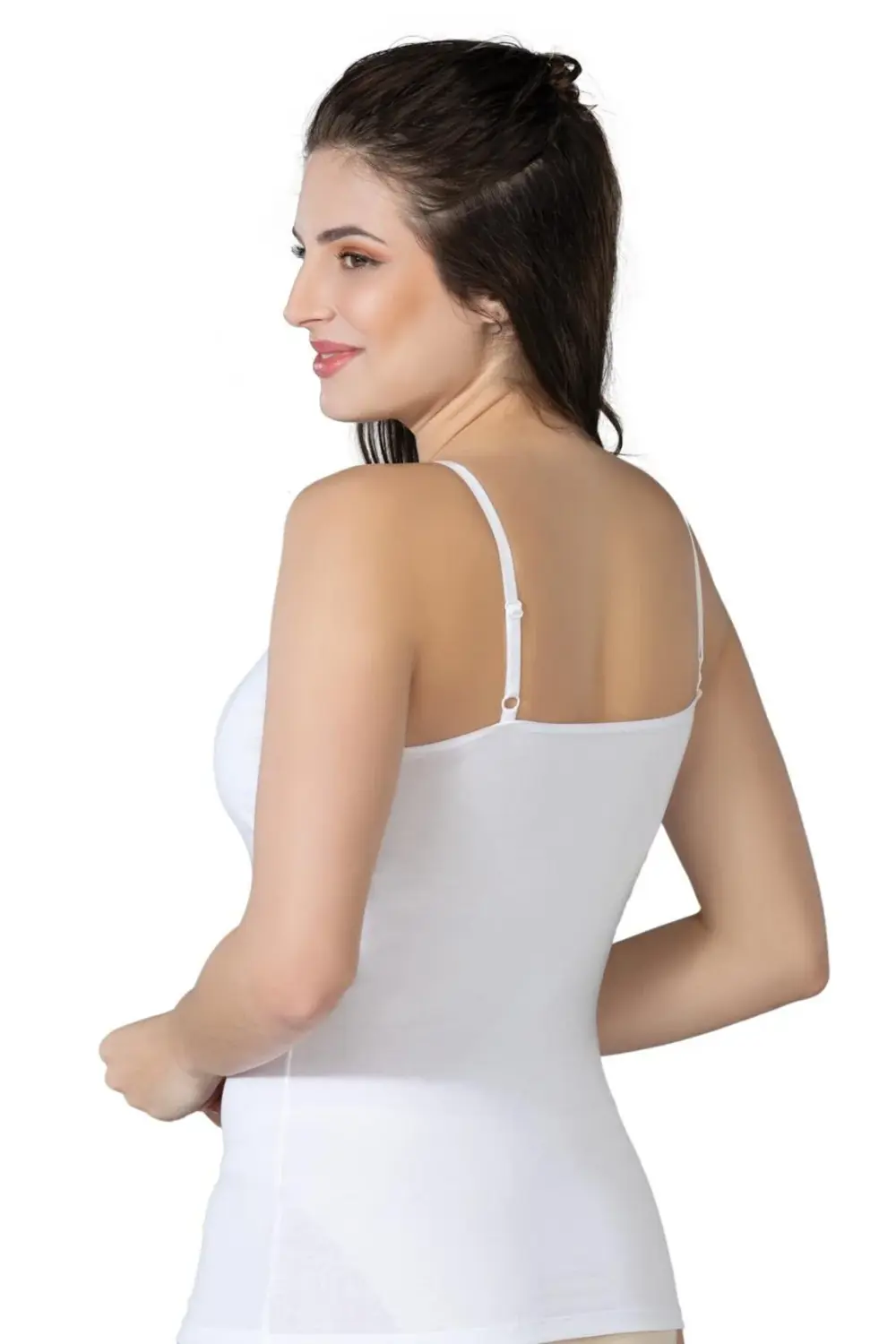 BEYAZ MI 1412 Modal Cotton Kaplı Atlet