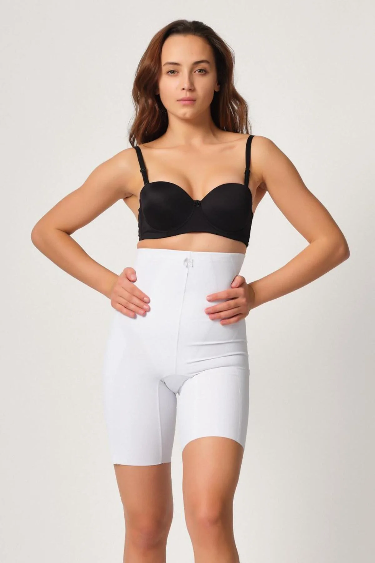 BEYAZ MI 2814 Double Yüksek Bel Boxer Lazer Korse