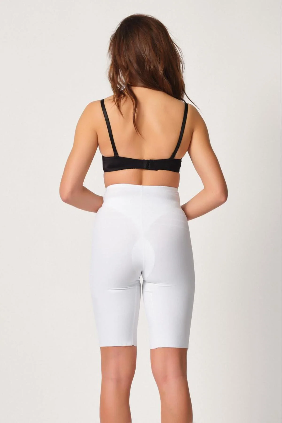 BEYAZ MI 2923 Yüksek Bel Karyokalı Paçalı Lazer Korse