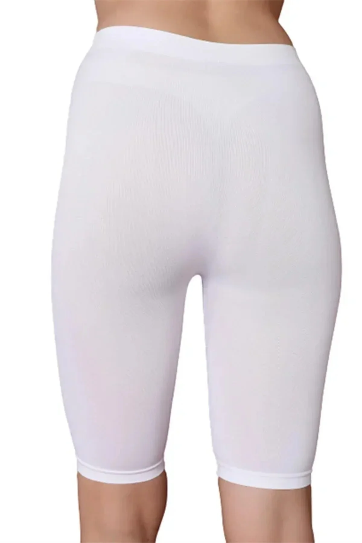 Beyaz MI 3856 Soft Kapri Tayt