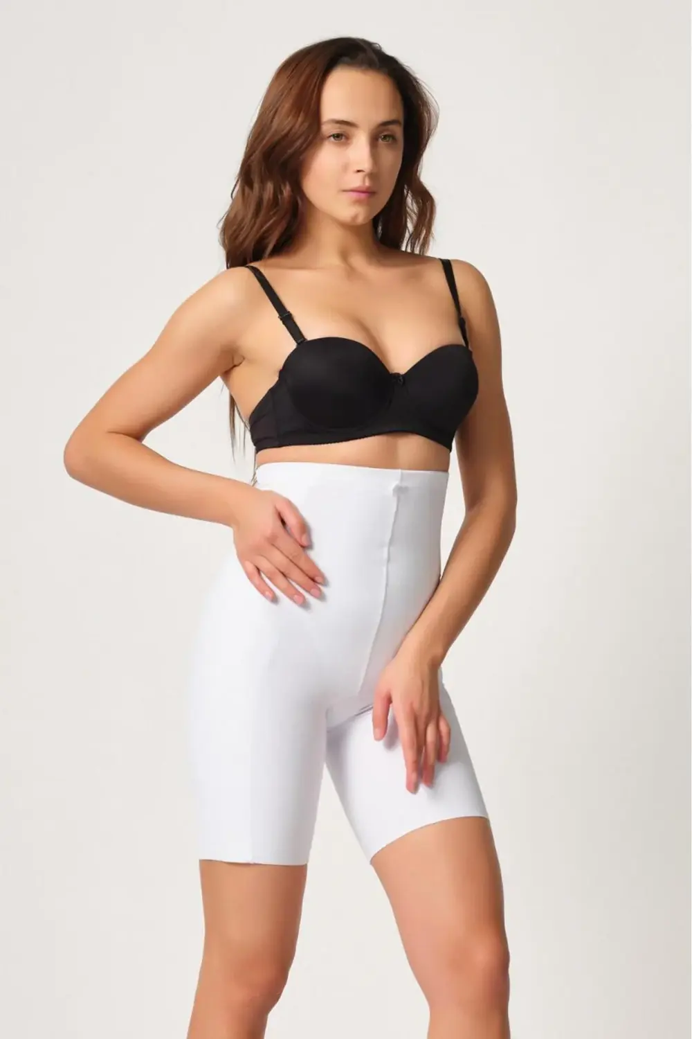 Beyaz Mı Emay 2814 Double Yüksek Bel Boxer Lazer Korse Beyaz Mı Emay 2814 Double Yüksek Bel Boxer Lazer Korse