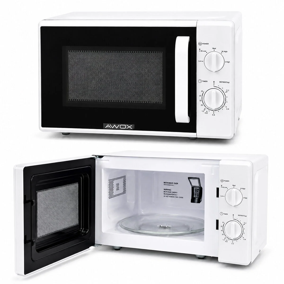 Beyaz Mikrodalga Fırın - Klasik Ön Panel - 20 Litre Kapasite Beyaz Mikrodalga Fırın - Klasik Ön Panel - 20 Litre Kapasite