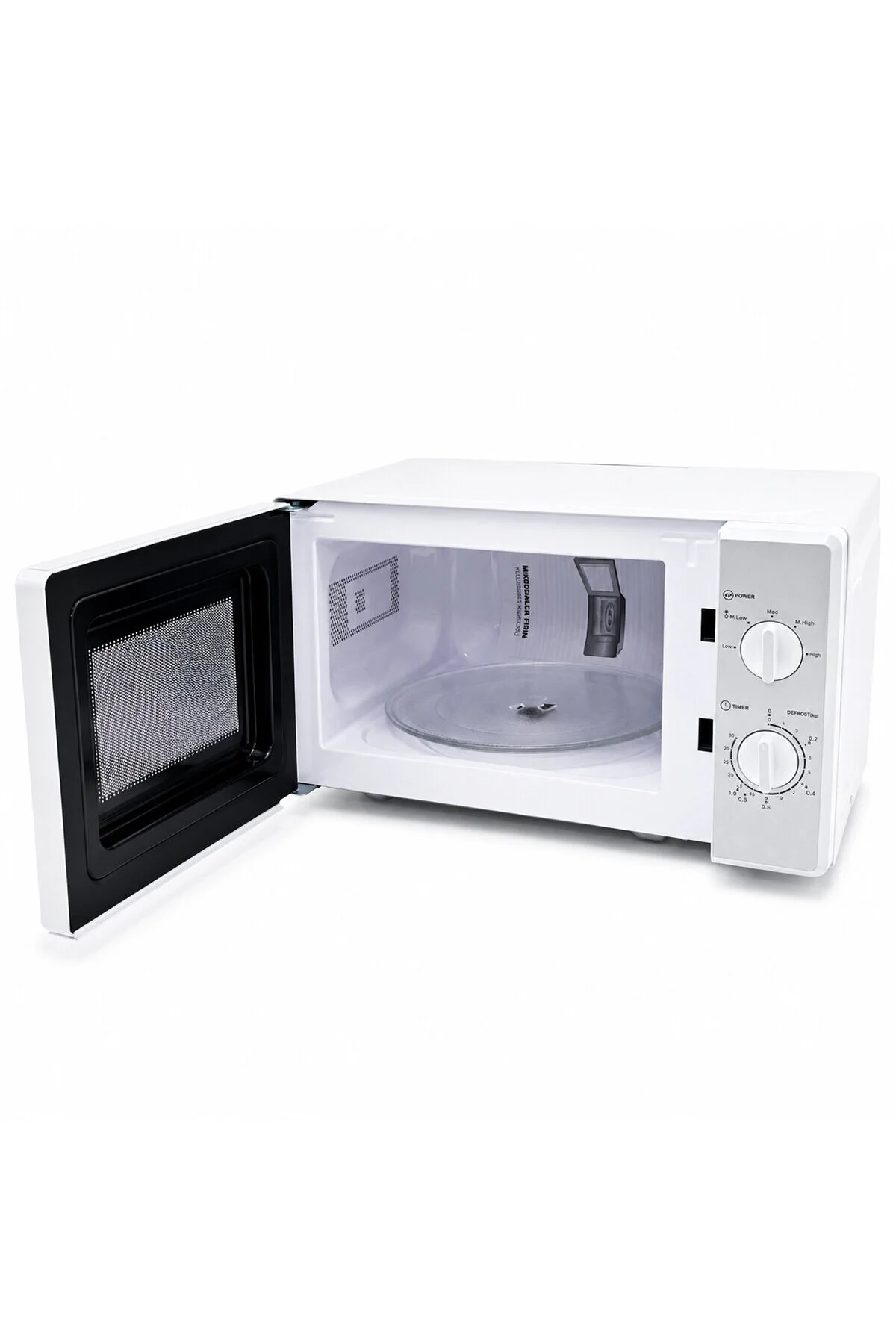 Beyaz Mikrodalga Fırın - Klasik Ön Panel - 20 Litre Kapasite Beyaz Mikrodalga Fırın - Klasik Ön Panel - 20 Litre Kapasite - Görsel 3