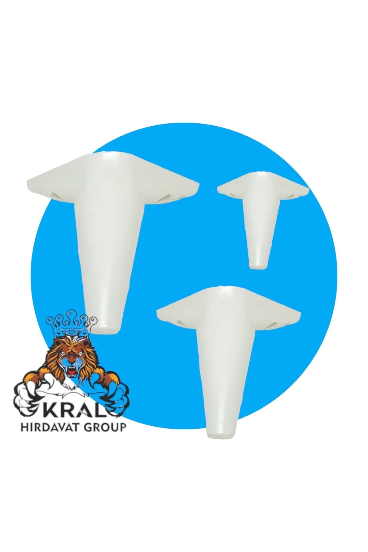 Beyaz Mobilya Ayak- Plastik Ayak - Zirve - 12 Cm Zirve Ayak Ayak- 8 Adet