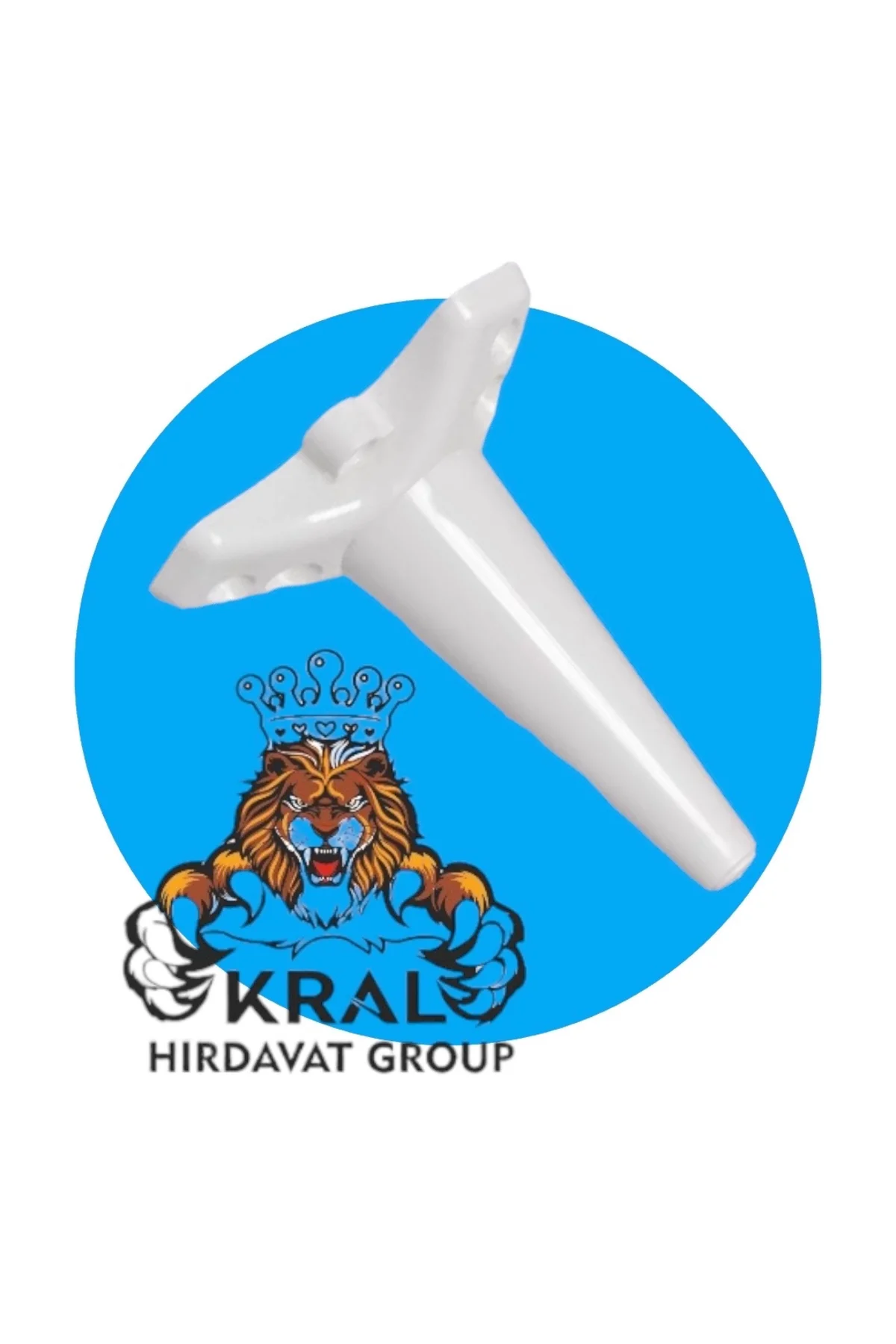 Beyaz Mobilya Ayak- Plastik Ayak - Zirve - 12 Cm Zirve Ayak Ayak- 8 Adet