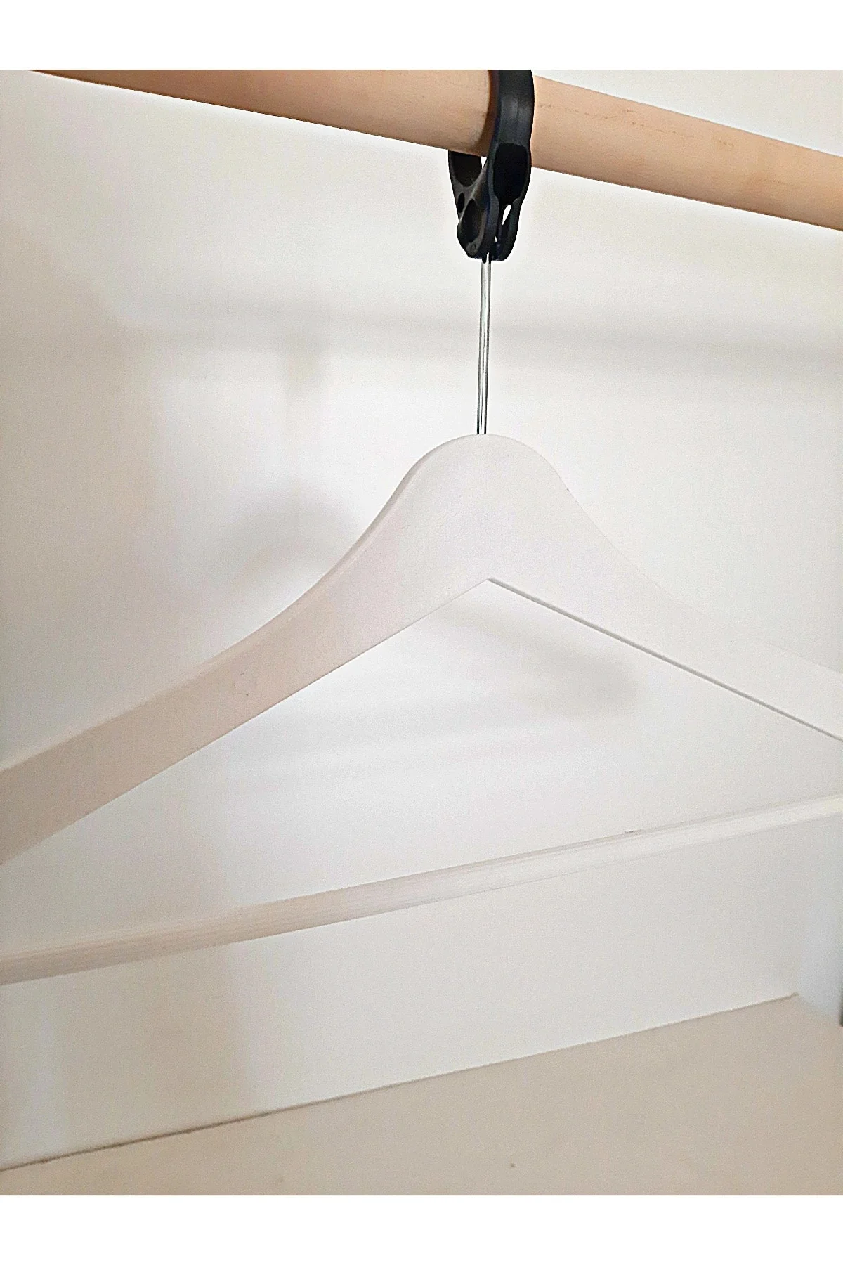 Beyaz Otel Askısı Kalın Beyaz Otel Askısı