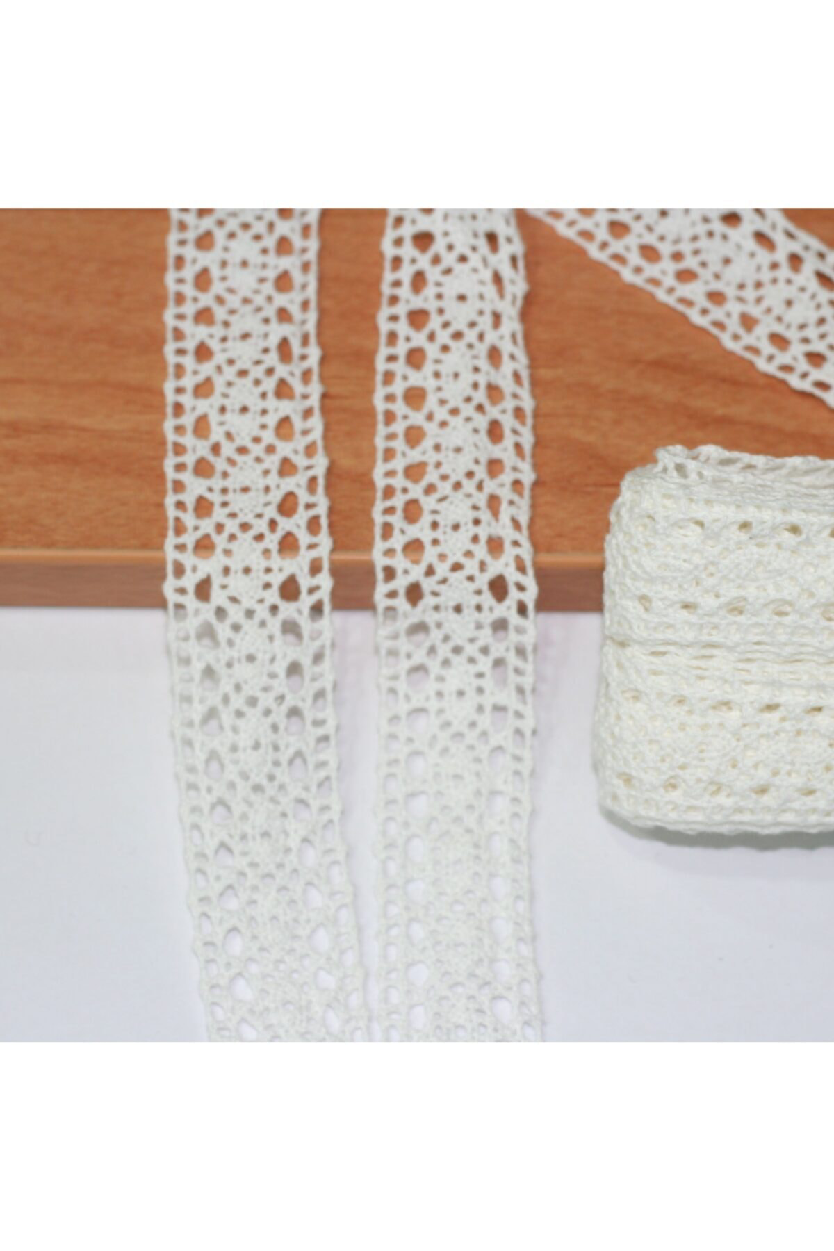 Tuhafiyecimiz Beyaz Pamuk Ara Dantel (34514)