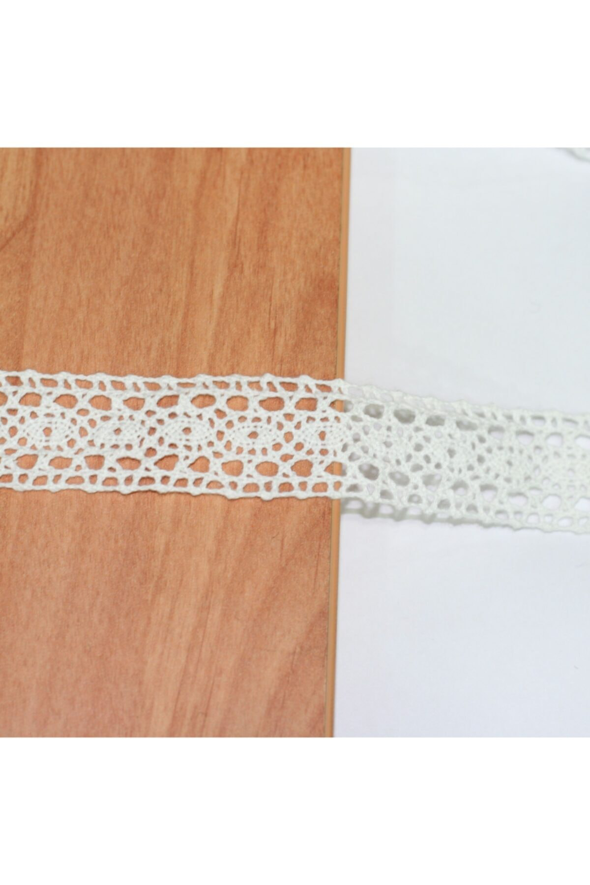 Tuhafiyecimiz Beyaz Pamuk Ara Dantel (34514)