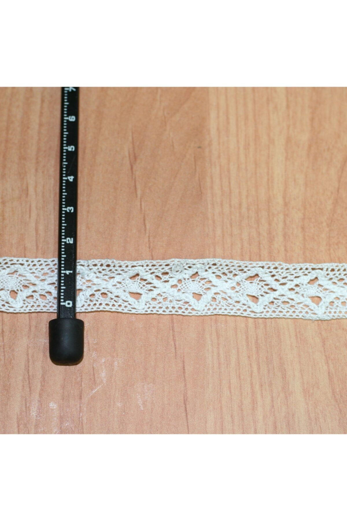 Tuhafiyecimiz Beyaz Pamuk Dantel 19 Mm