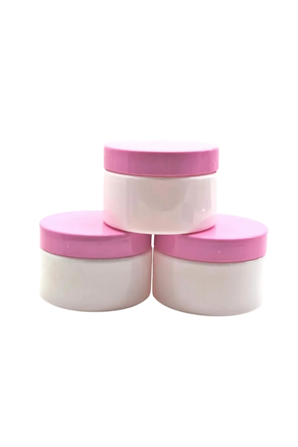 Beyaz Pembe Boş Krem Kutusu 25 ML Seyahat Boy Mini Organizer Şamp