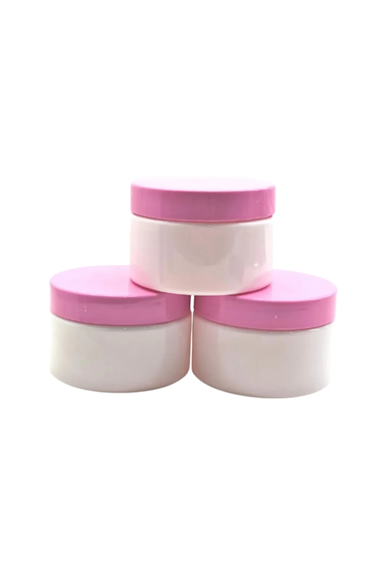 Beyaz Pembe Boş Krem Kutusu 25 Ml Seyahat Boy Mini Organizer Şamp