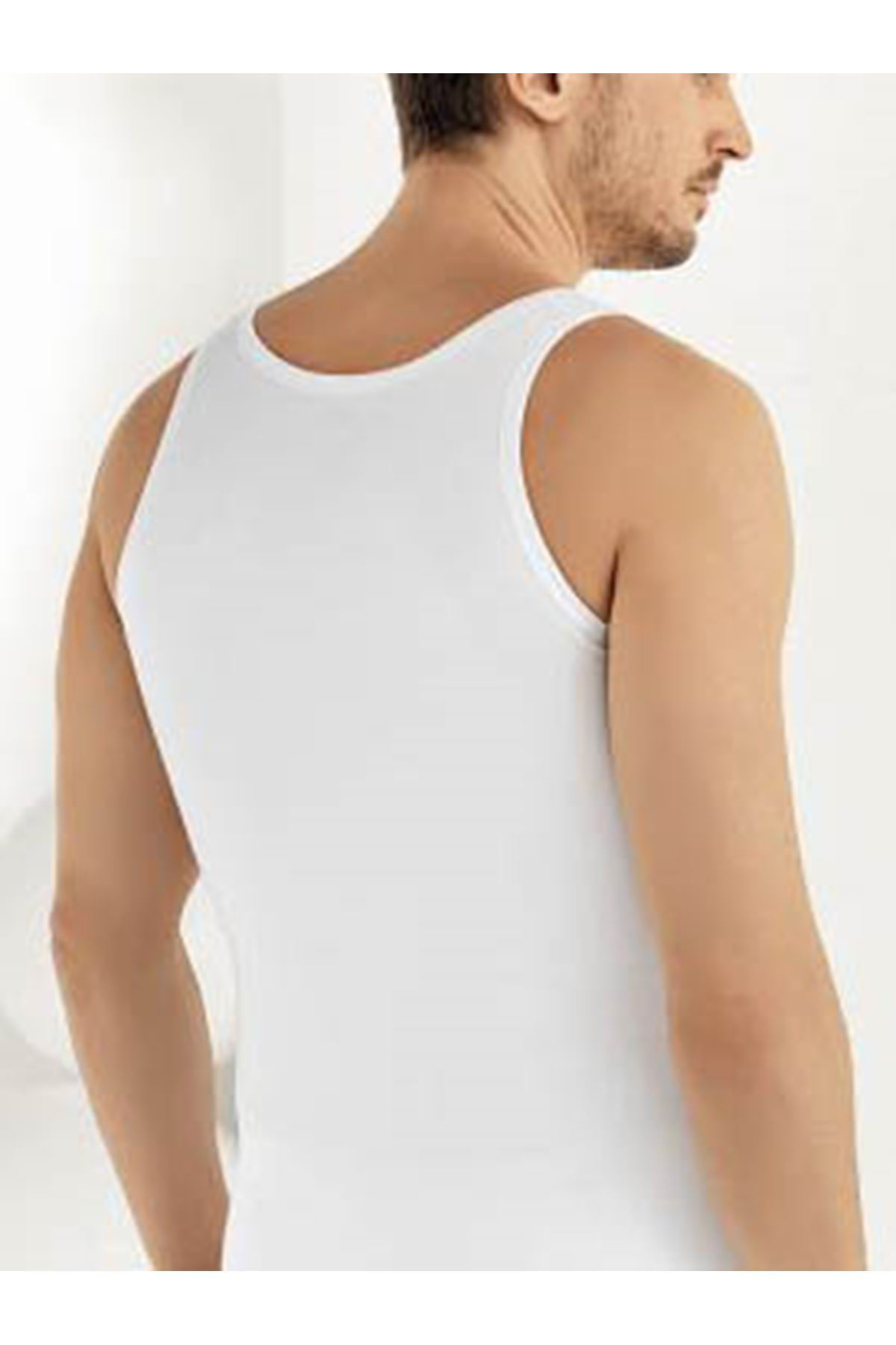 Sistina Beyaz Penye 6'Lı Erkek Atlet-Sismen02