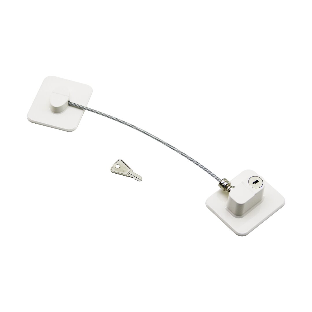 BEYAZ PLAKA   HALATLI  EMNİYET KİLİT  5X6CM YAPIŞKANLI MONTAJ=2PC