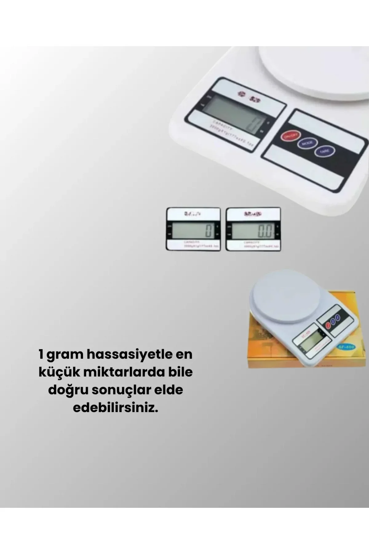 Beyaz Plastik Dijital Mutfak Tartısı – 24x16.8x1.5cm Beyaz Plastik Dijital Mutfak Tartısı – 24x16.8x1.5cm