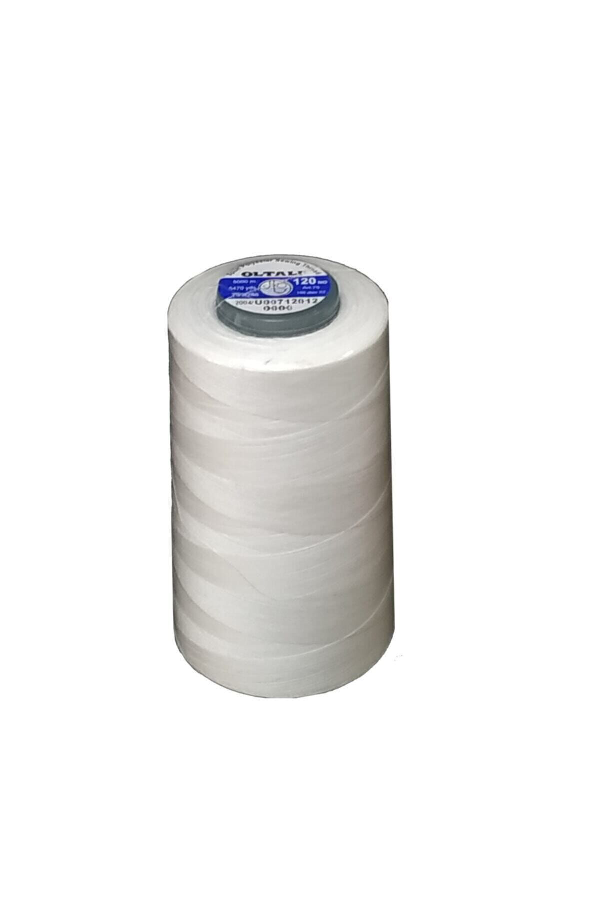 Oltali Beyaz Polyester Dikiş İpi 120No 5000Mt