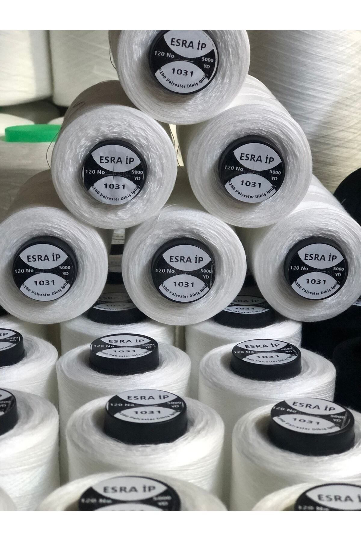 Esra Beyaz Polyester Dikiş İpliği 120 Numara Açıklama Okuyunuz