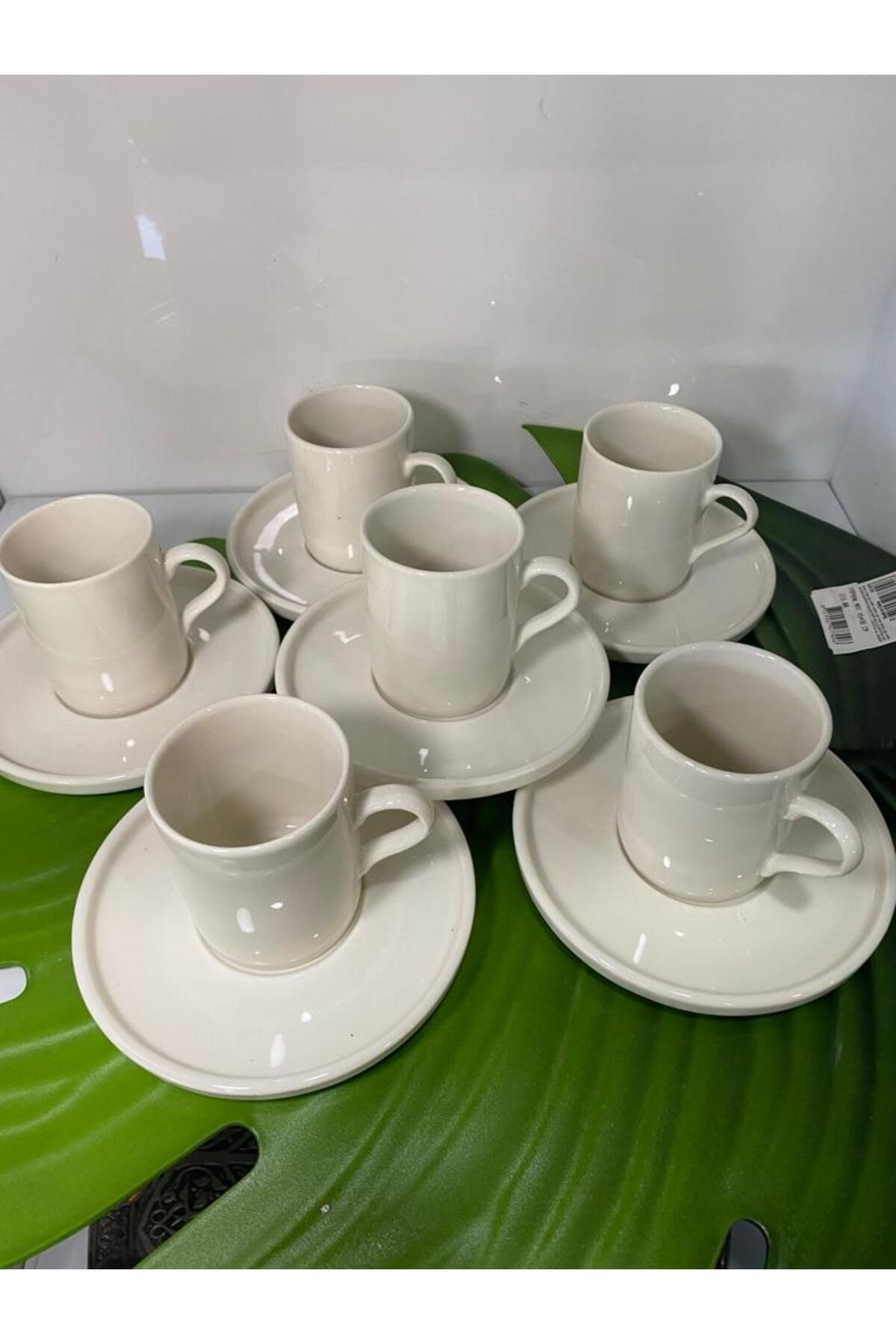 Elif Aksesuar Beyaz Porselen Sade Kahve Fincanı