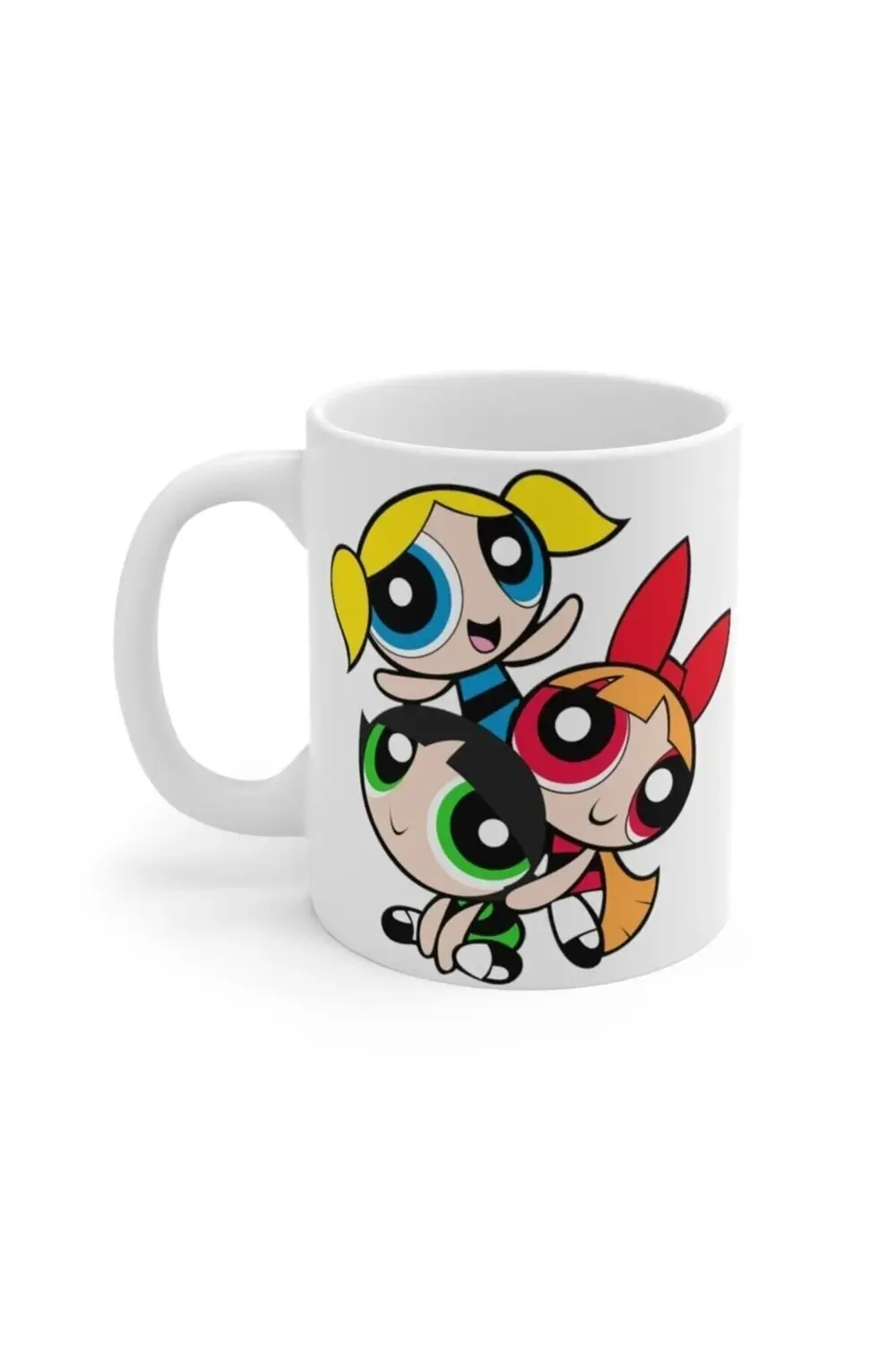 Beyaz Powerpuff Girls Baskılı Kupa
