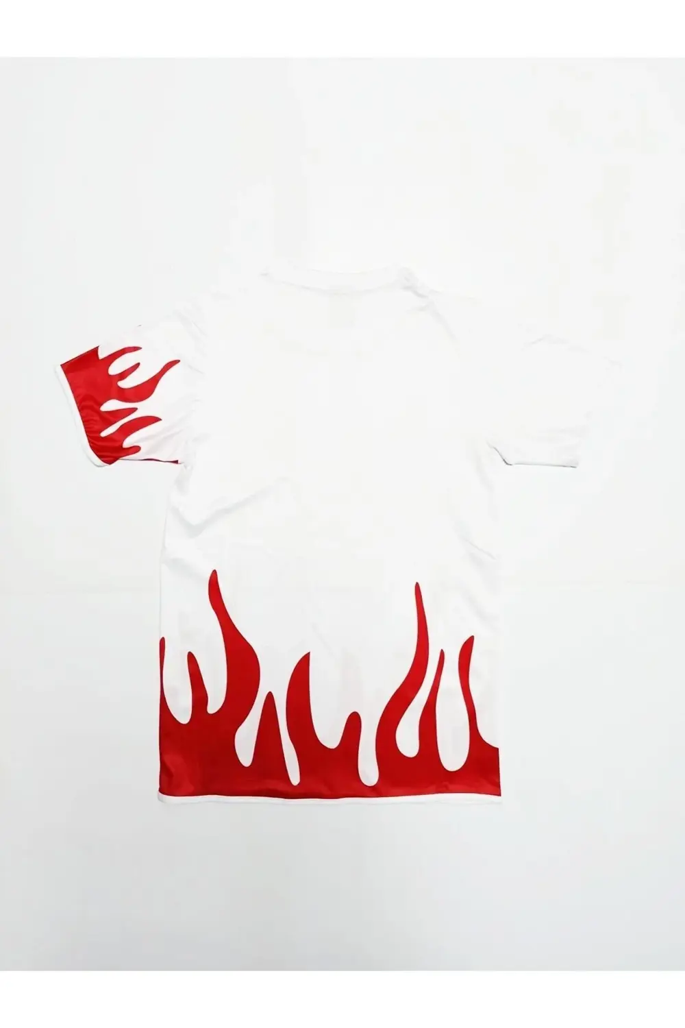 Beyaz R0122 Alevli Forma Takımı (TEK KELİME ISİM VE NUMARA YAZILI