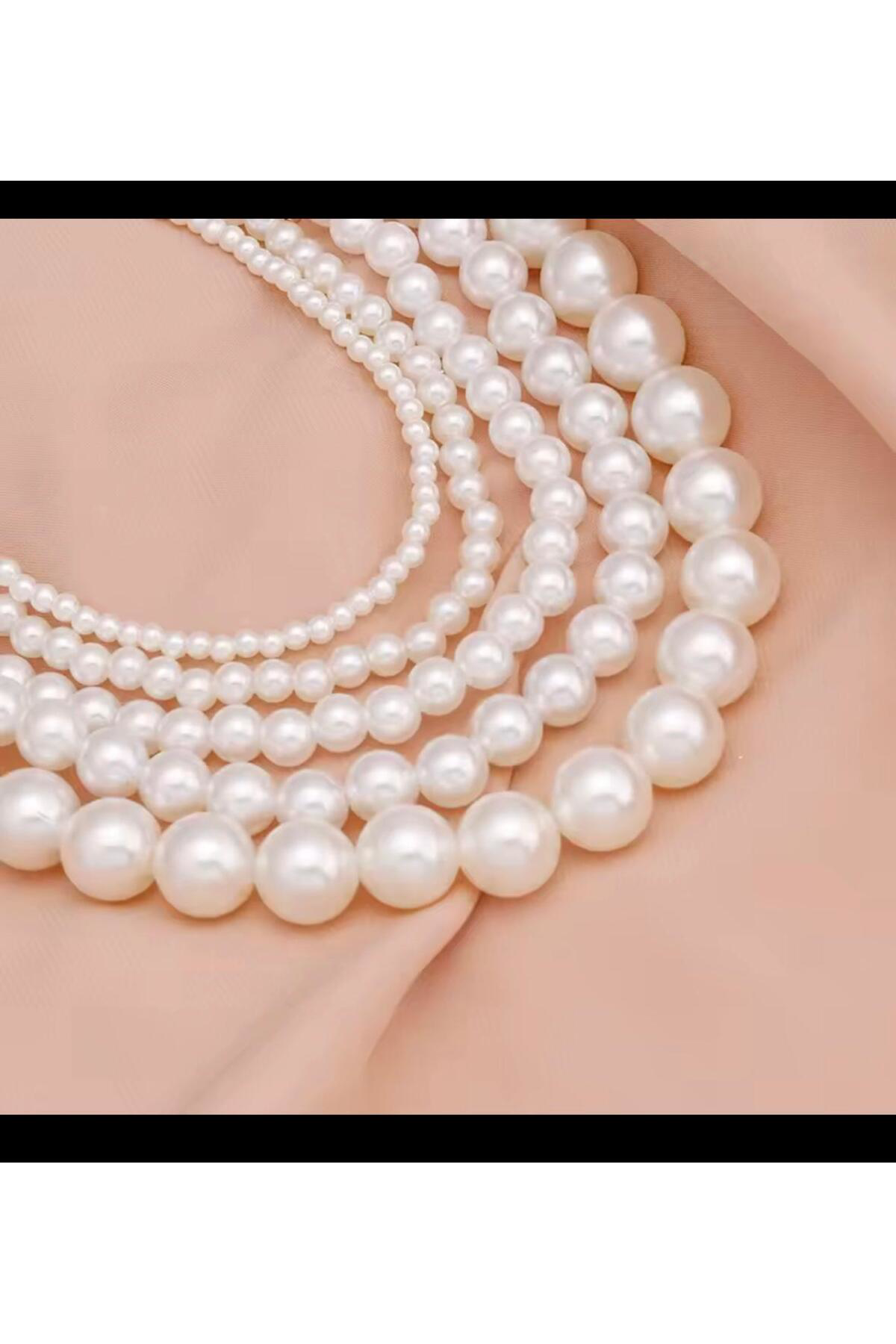 BEYAZ RENK 12 MM BÜYÜK İNCİ KOLYE