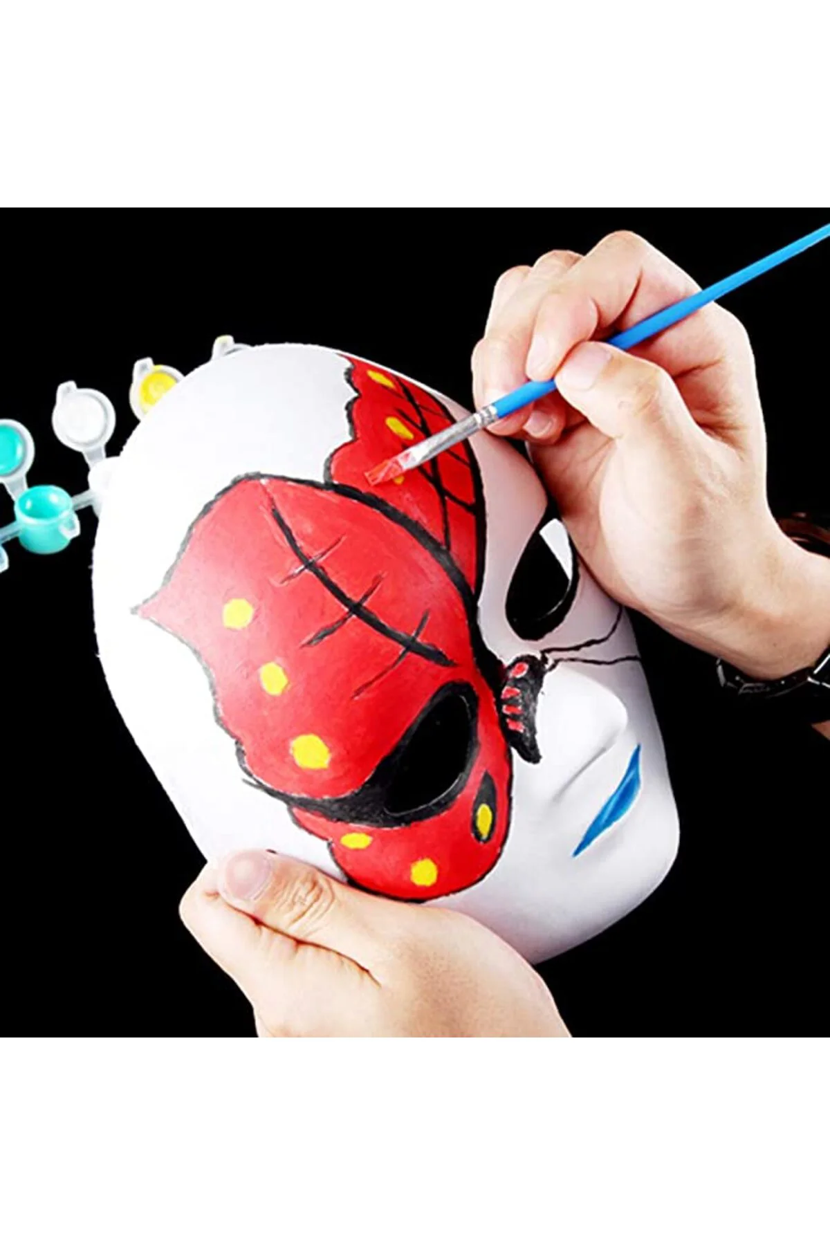 Beyaz Renk Boyanabilir Anonim Tam Yüz Cosplay Maske 24x18 cm GO506089Gosa4110 Beyaz Renk Boyanabilir Anonim Tam Yüz Cosplay Maske 24x18 cm GO506089Gosa4110
