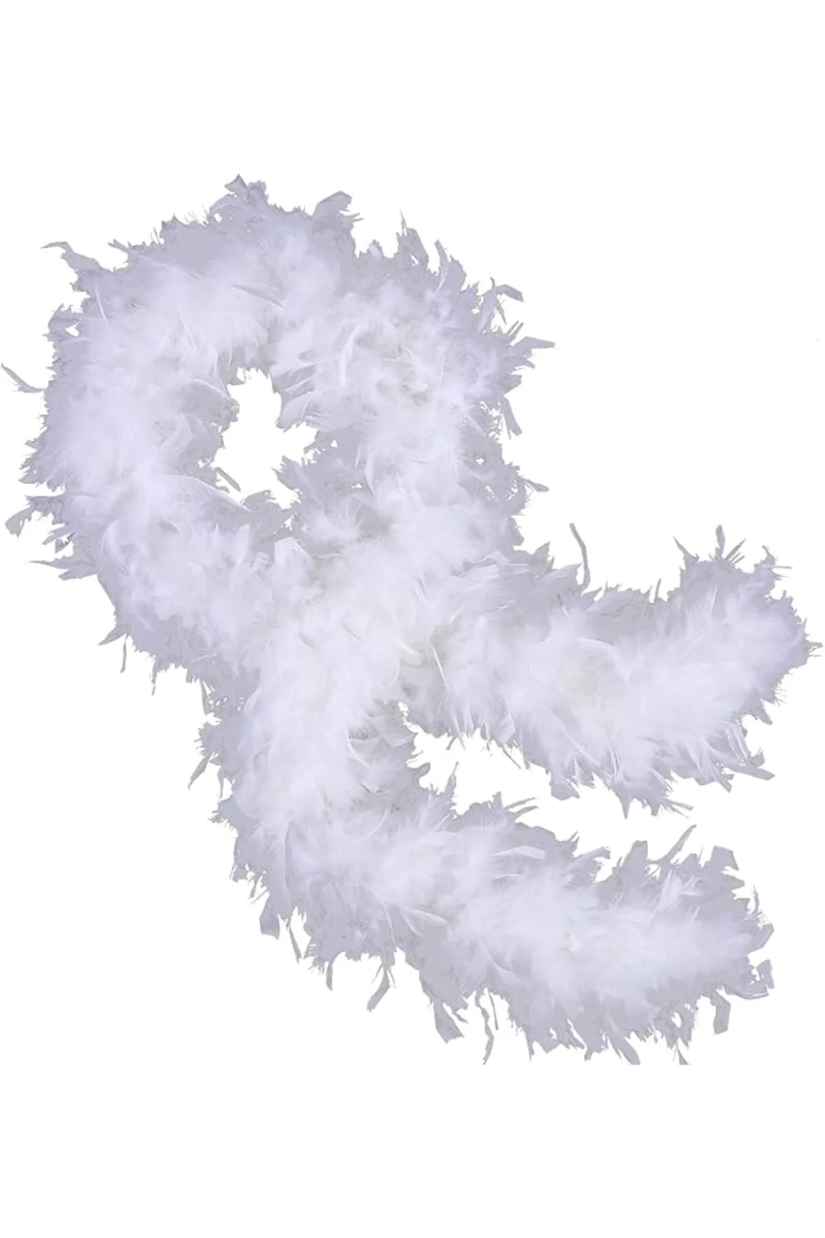 Beyaz Renk Kabarık Kalın Otriş Boa Tüy 6 cm Genişlik 180-200 cm U