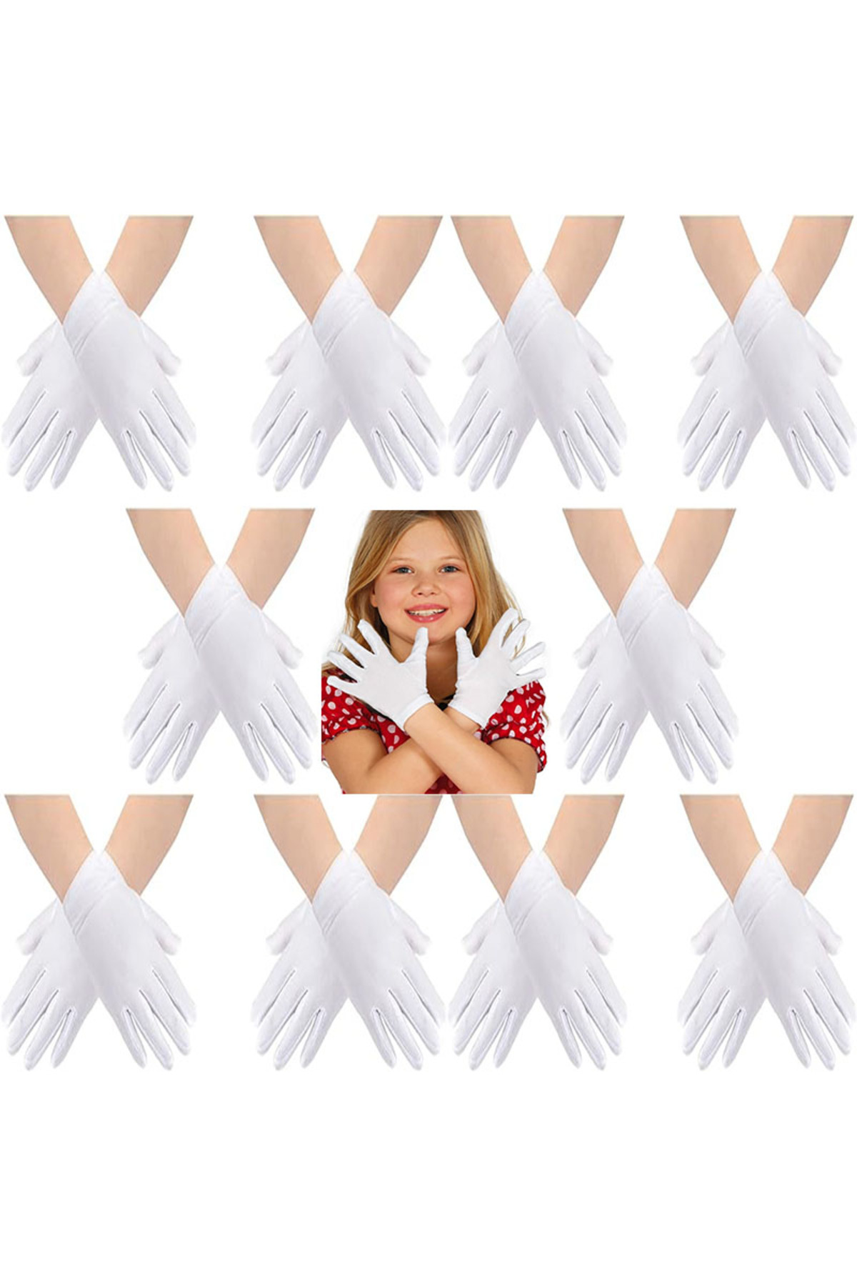 Ok Aksesuar Beyaz Renk Likralı 23 Nisan 29 Ekim 19 Mayıs Gösteri Bando Eldive