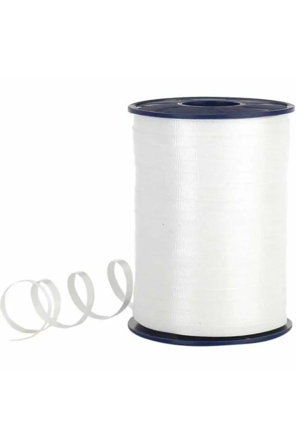 Beyaz Renk Rafya Şerit Kurdele 200 Metre ( En:8mm ) Balon Bağlama